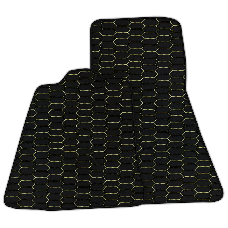 Alfombrillas de coche de cuero personalizables con patrón hexagonal Raptor para McLaren 720S (2017-2021)