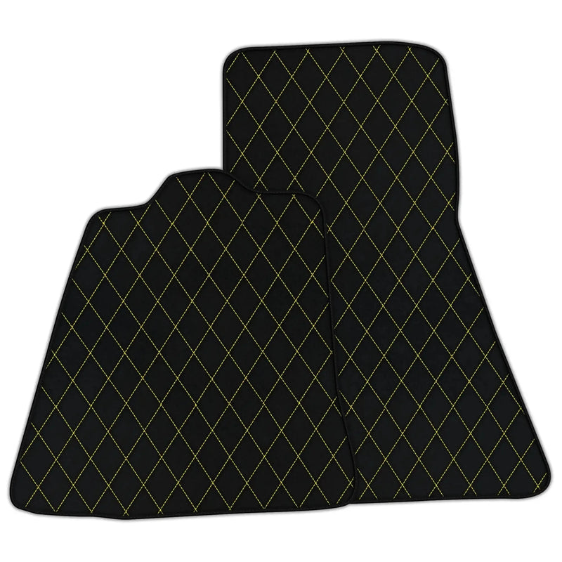 Tapis de sol en cuir personnalisables avec motif diamant