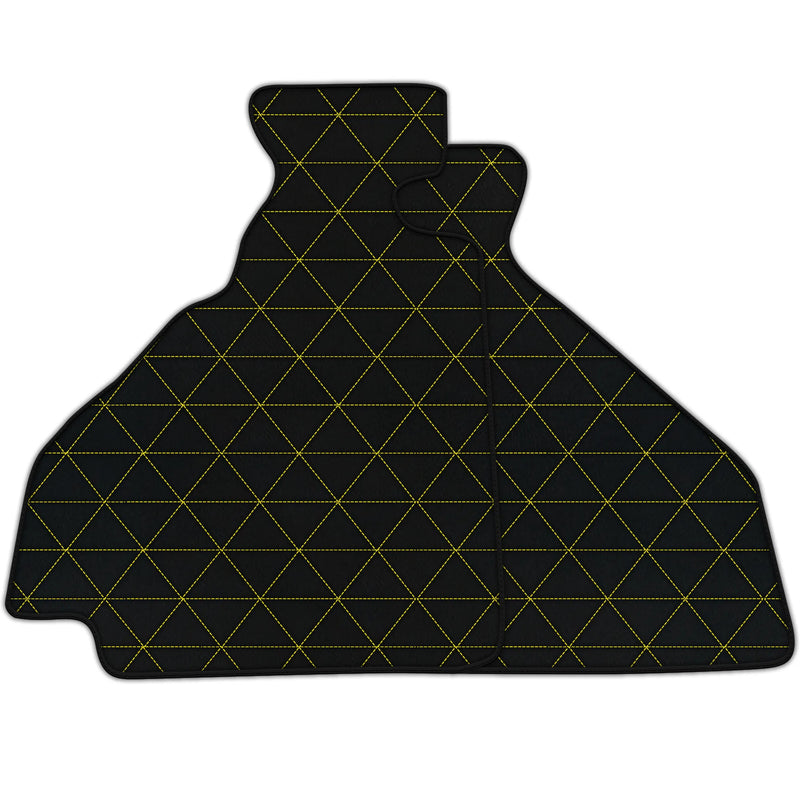 Tappetini in pelle personalizzabili con motivo a triangolo