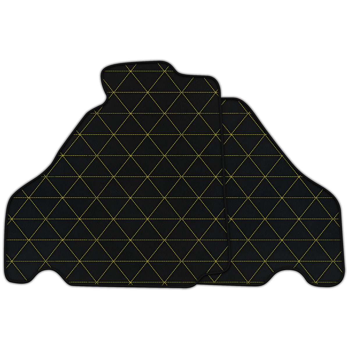 Customizable Leather Floor Mats with Triangle's Pattern for Ferrari F430 (2004-2009)