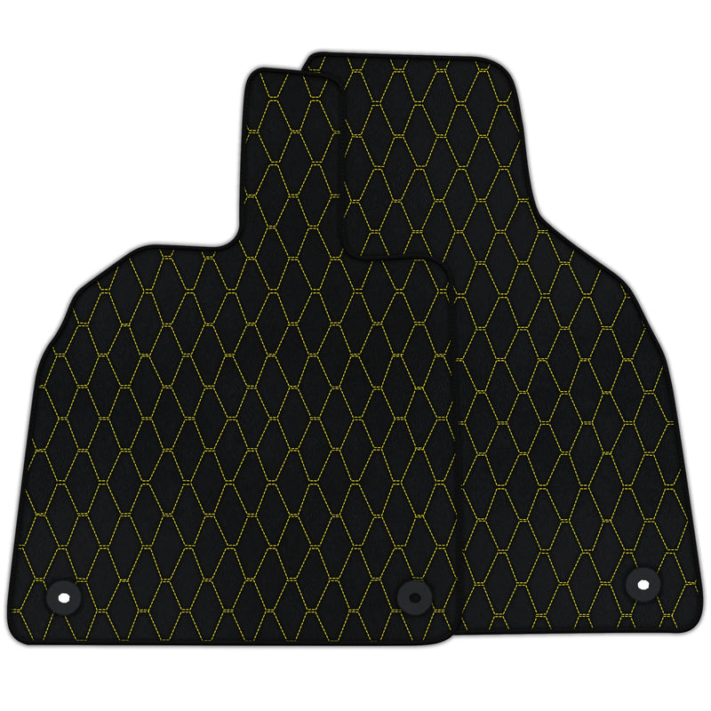Tapis de sol en cuir personnalisable avec motif hexagonal vertical pour Lamborghini Aventador (2012-2022)