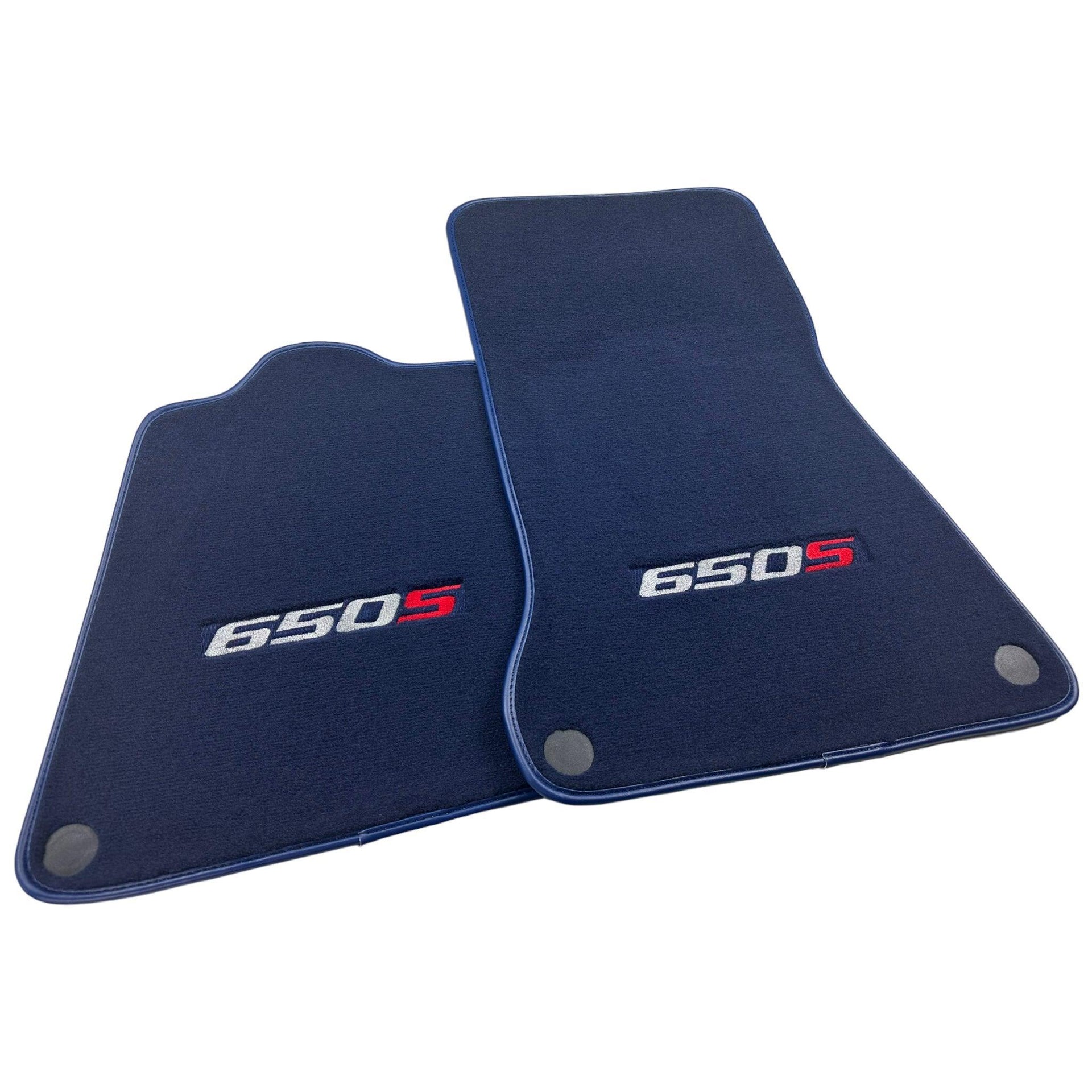 Dark Blue Floor Mats For McLaren 650S Tailored - AutoWin