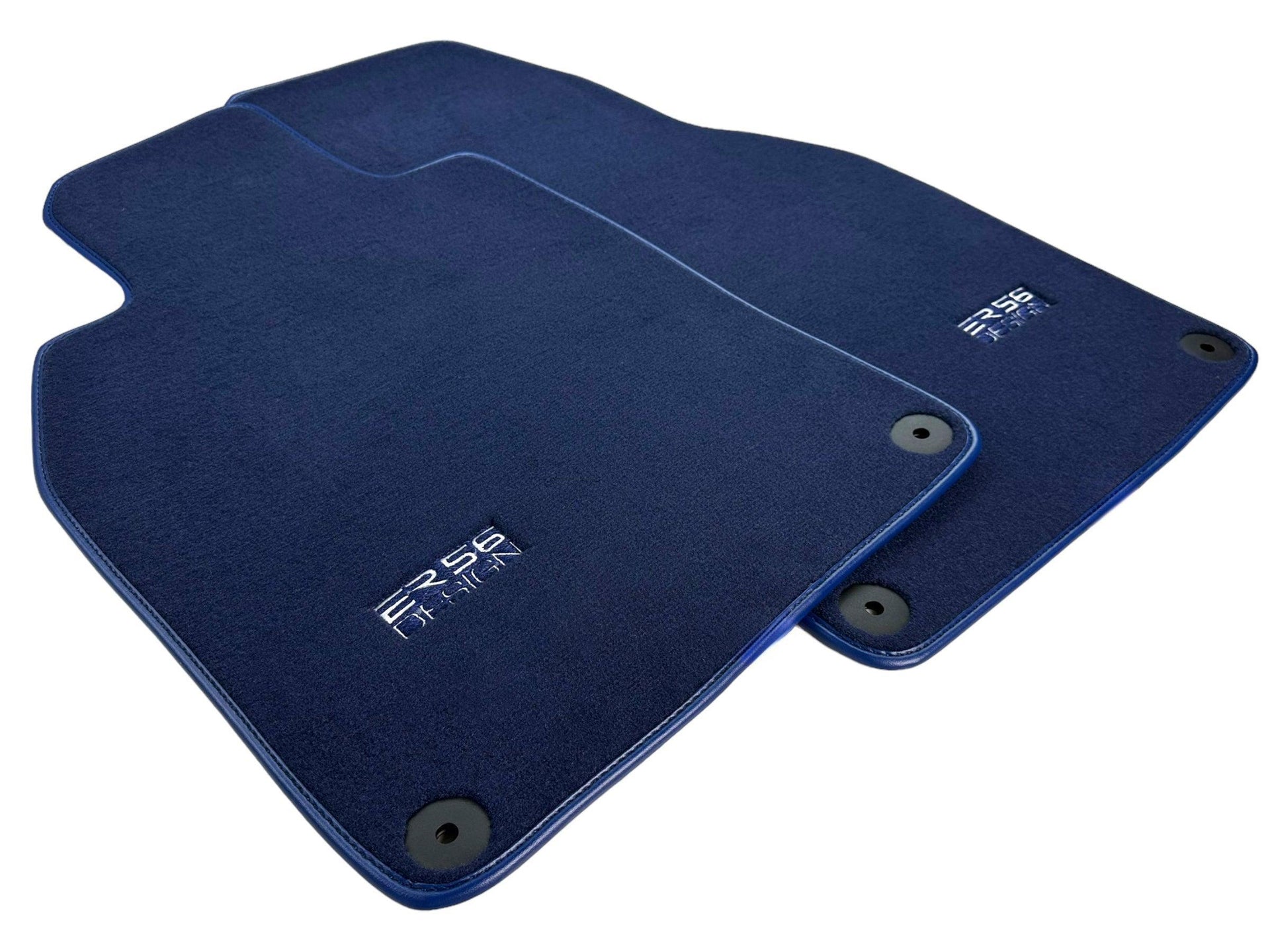 Dark Blue Floor Mats for Porsche 718 Cayman (2017-2023) | Er56 Design - AutoWin