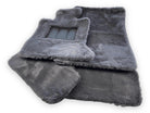 Dark Gray Sheepskin Floor Mats For Bentley Bentayga Design Brand - AutoWin