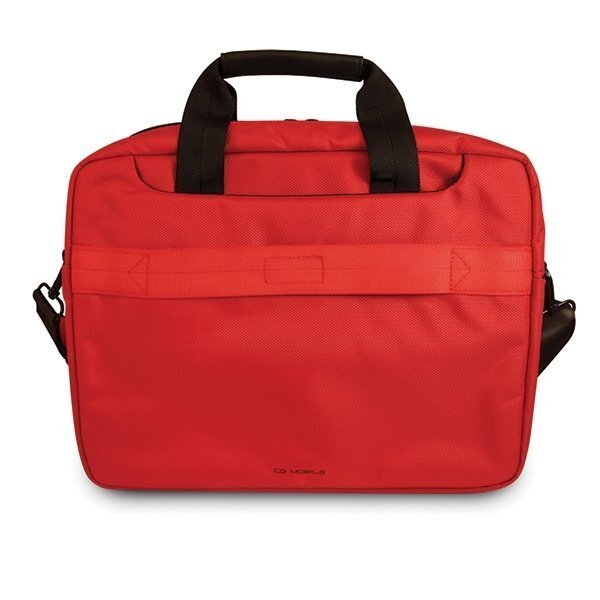 Ferrari Laptop Messenger Bag – Red with Black Piping & Embossed Yellow Logo