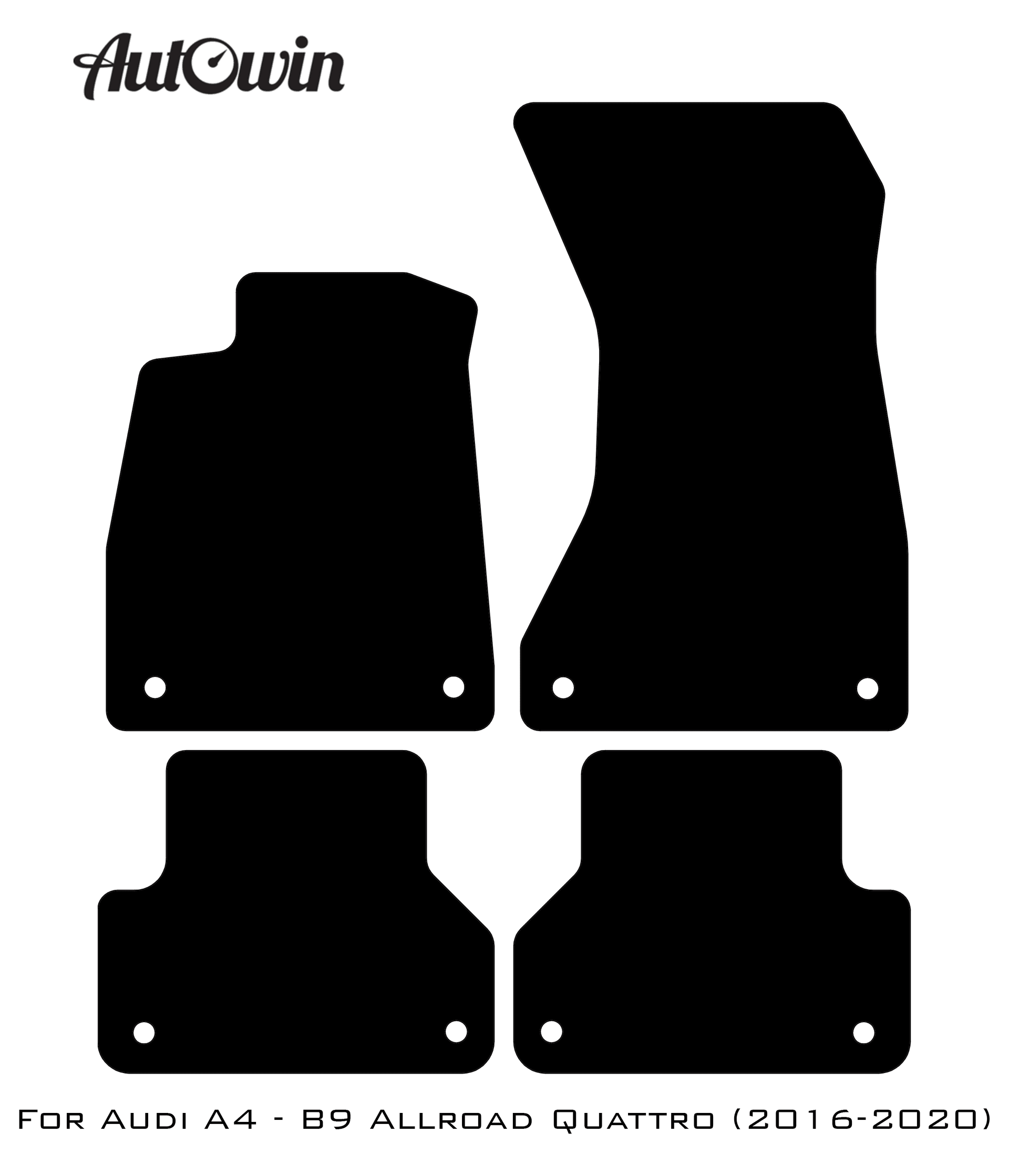 Floor Mats for Audi A4 - B9 Allroad Quattro (2016-2020) - AutoWin