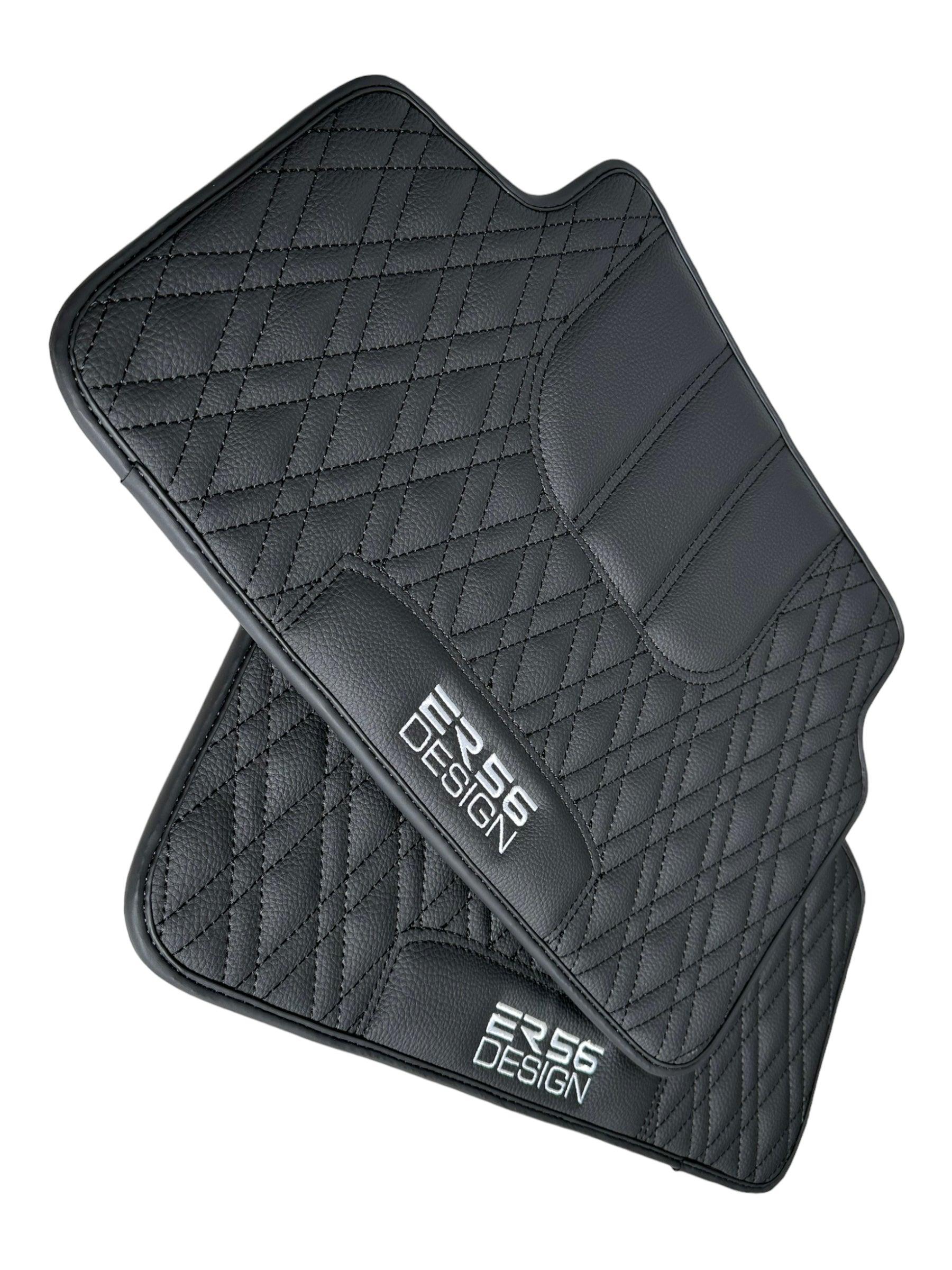 Floor Mats For BMW F74 Gran Coupe (2025-2026) Black Leather Er56 Design - AutoWin