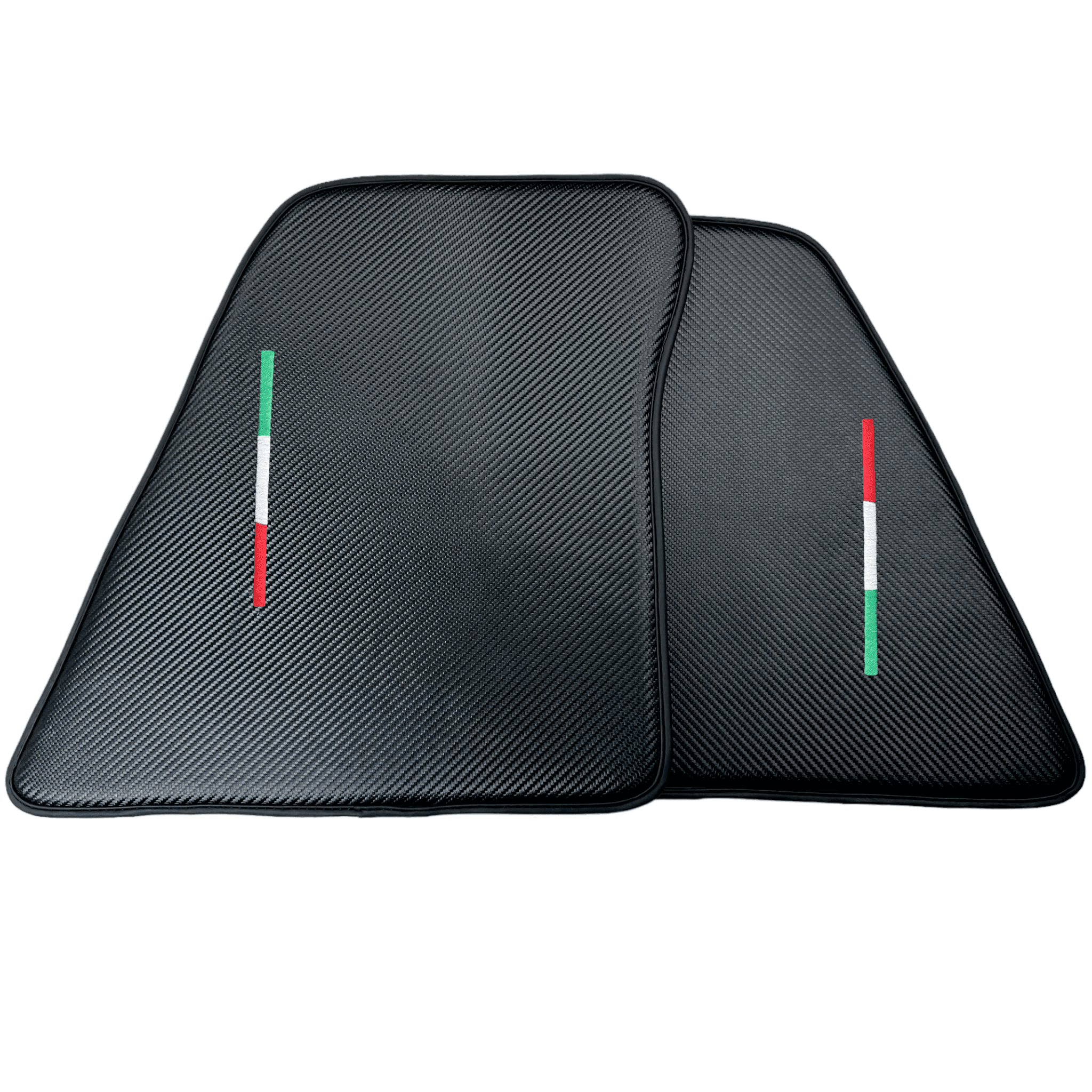 Floor Mats for Ferrari 296 GTS (2022-2024) Made From Carbon Fiber Leather - AutoWin