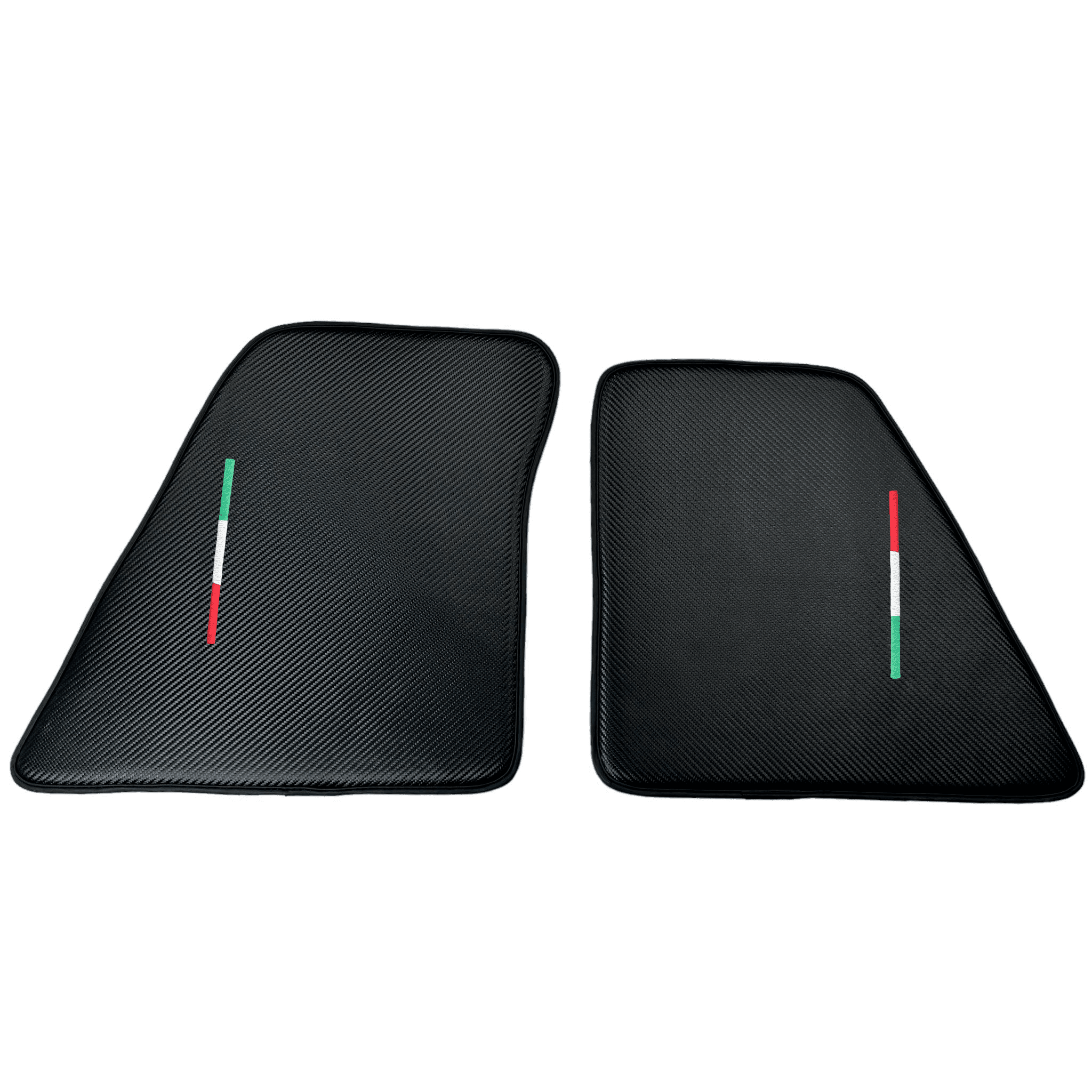 Floor Mats for Ferrari 296 GTS (2022-2024) Made From Carbon Fiber Leather - AutoWin