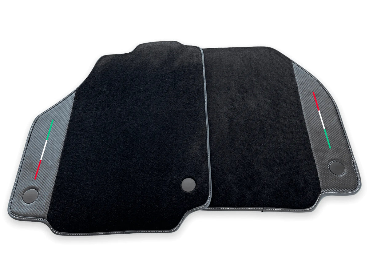 Floor Mats For Ferrari F8 Tributo 2019-2022 With Carbon Leather - AutoWin