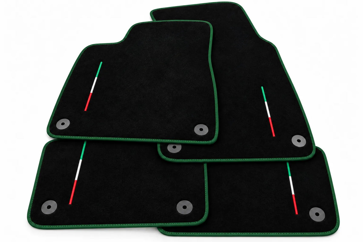 Floor Mats For Lamborghini Urus Black Tailored - Choose Your Trim Color Dark Green trim