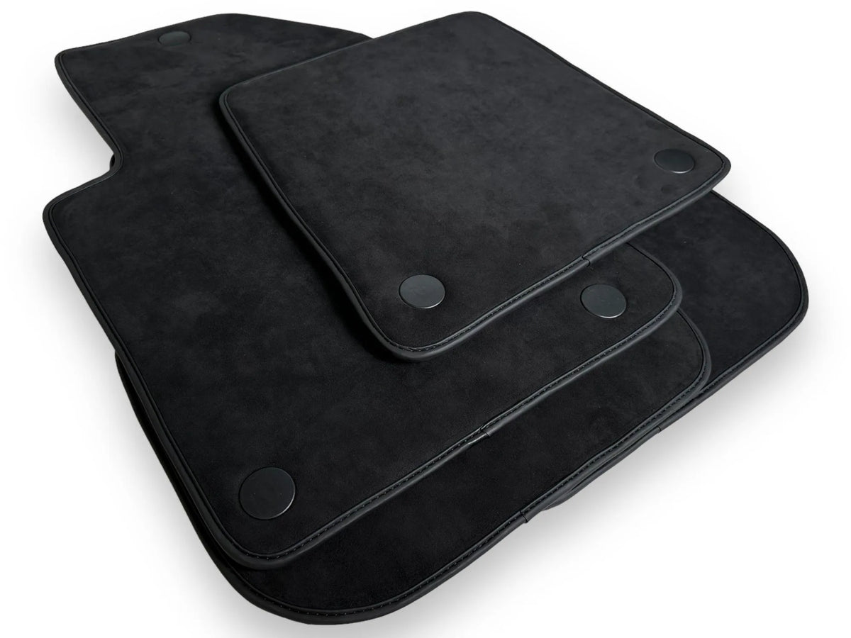 Genuine Alcantara Floor Mats for Ferrari 599 Coupe 2006-2012 Black ER56 Design - AutoWin