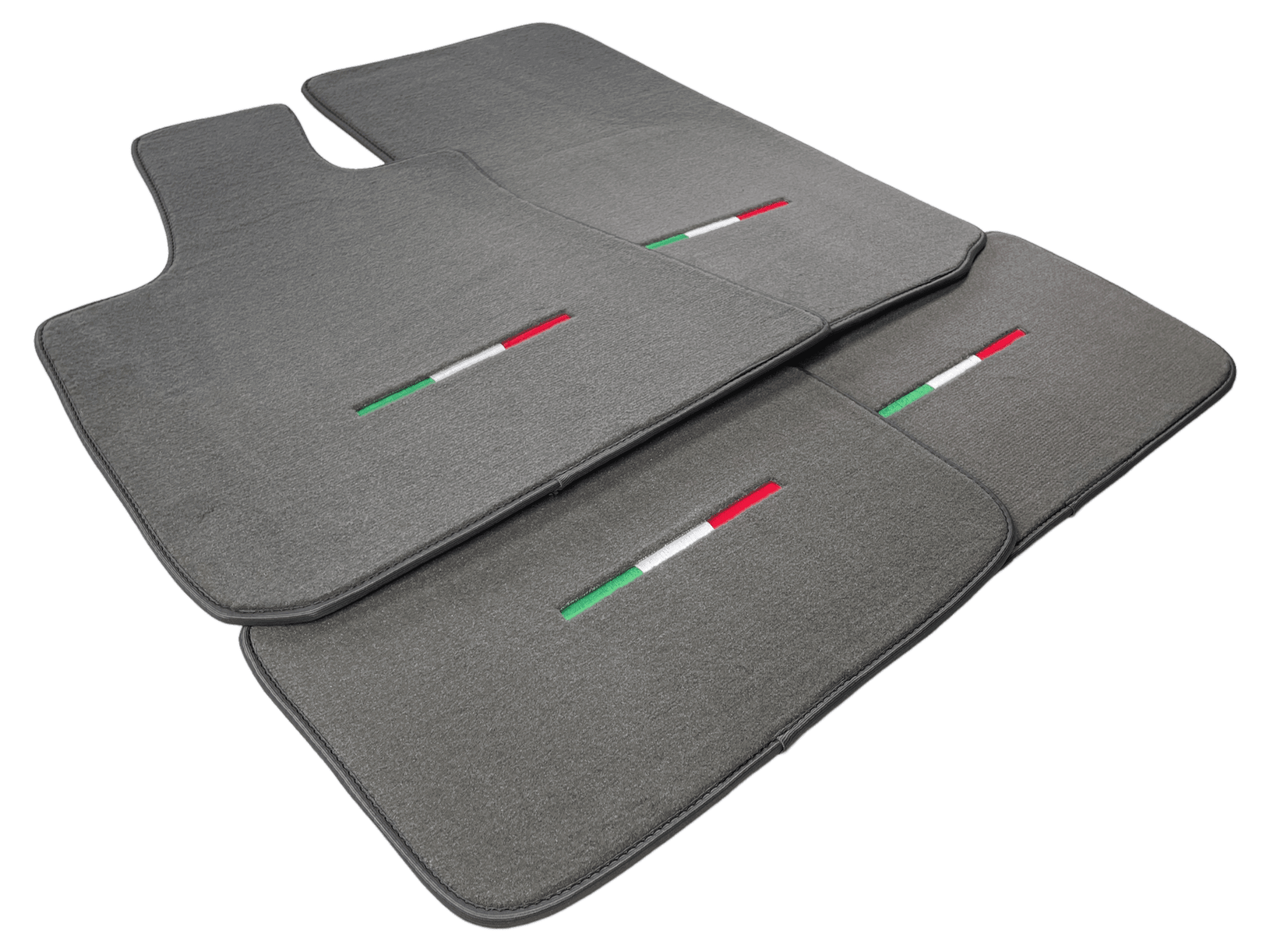Gray Floor Mats For Maserati Coupé (2001-2007) Italy Edition - AutoWin