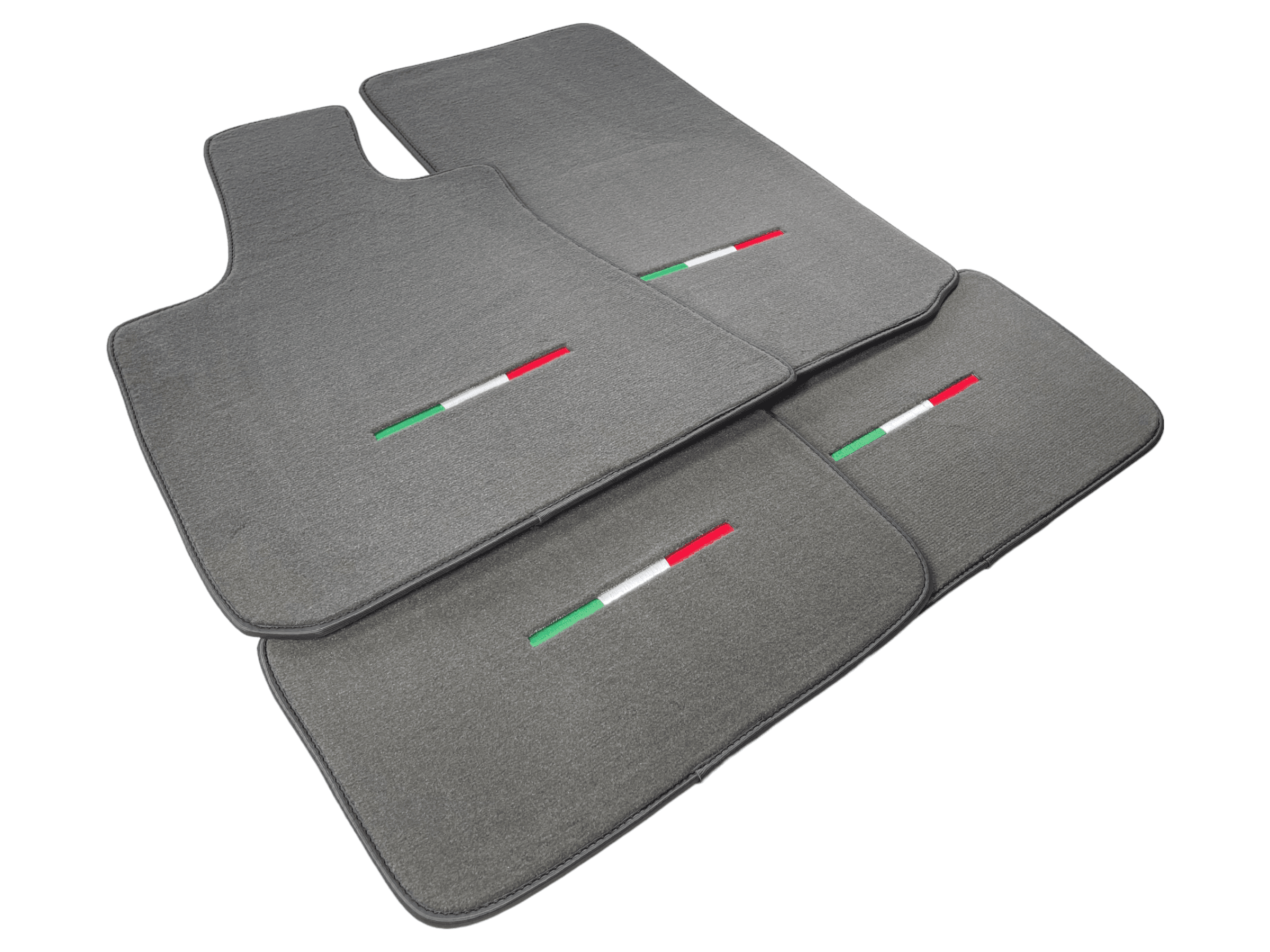 Gray Floor Mats For Maserati Coupé (2001-2007) Italy Edition - AutoWin
