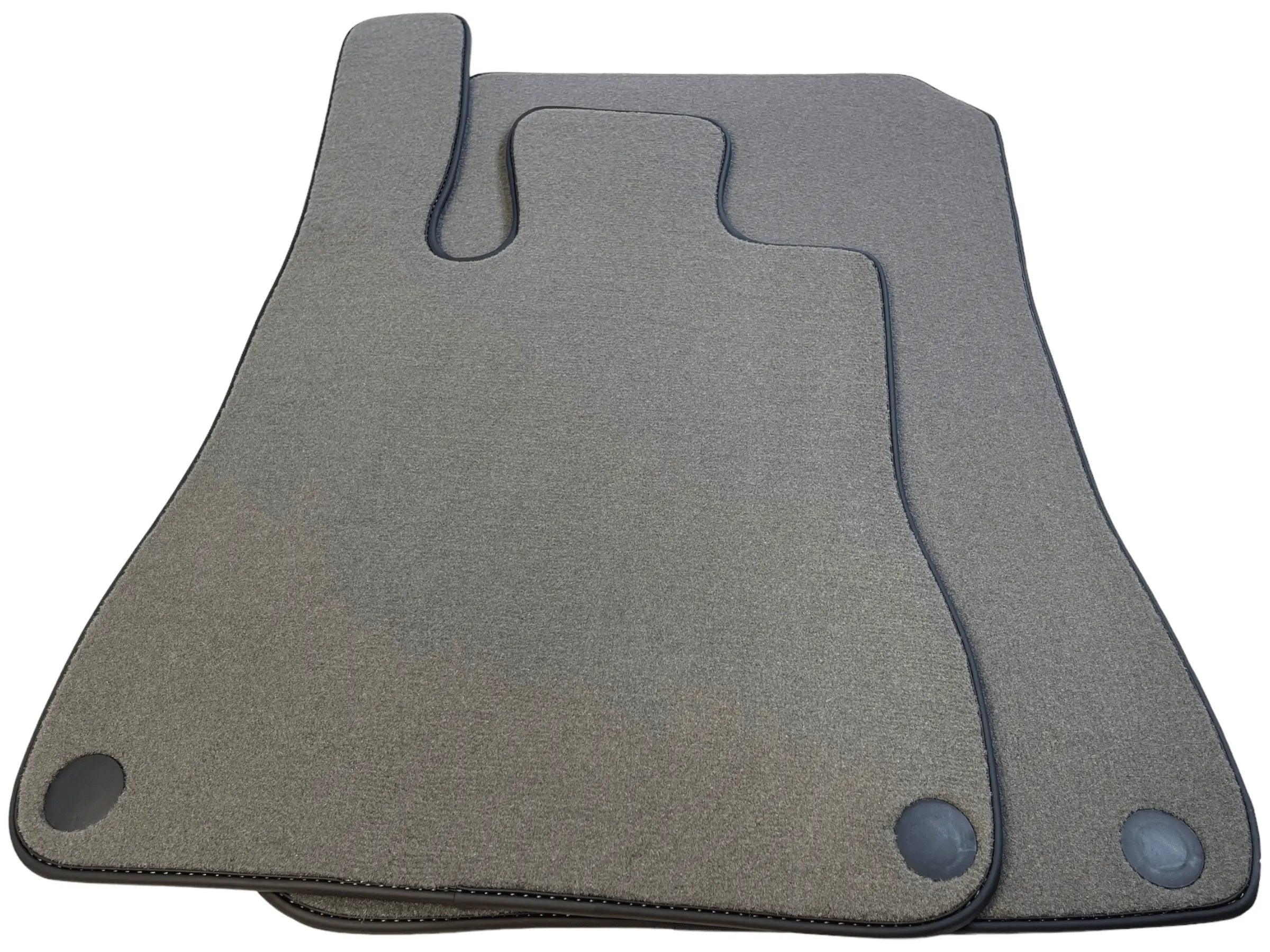 Gray Floor Mats For Mercedes-Benz SLC R172 (2016-2023) Black Trim - AutoWin