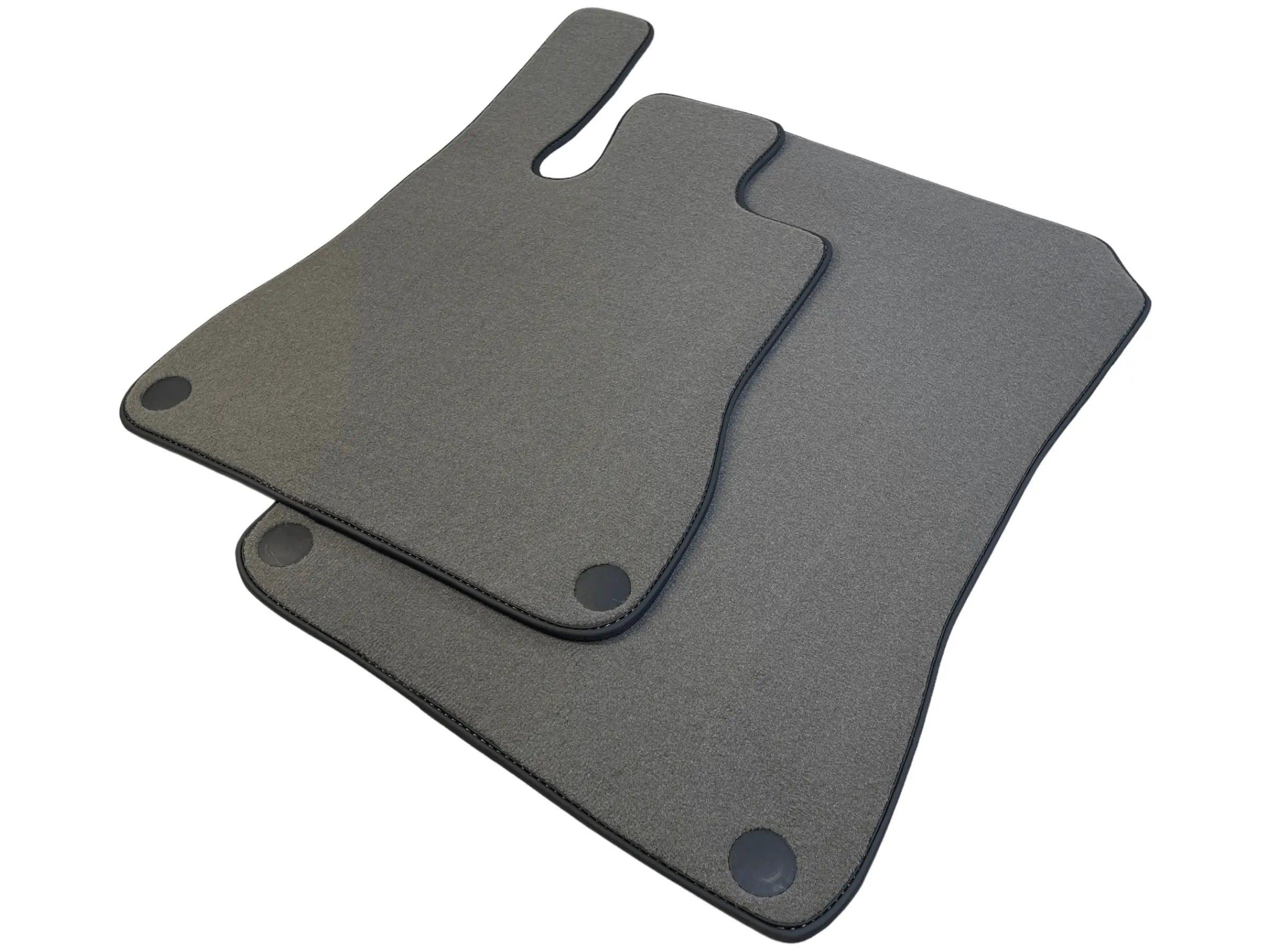Gray Floor Mats For Mercedes-Benz SLK R172 (2011-2023) Black Trim - AutoWin