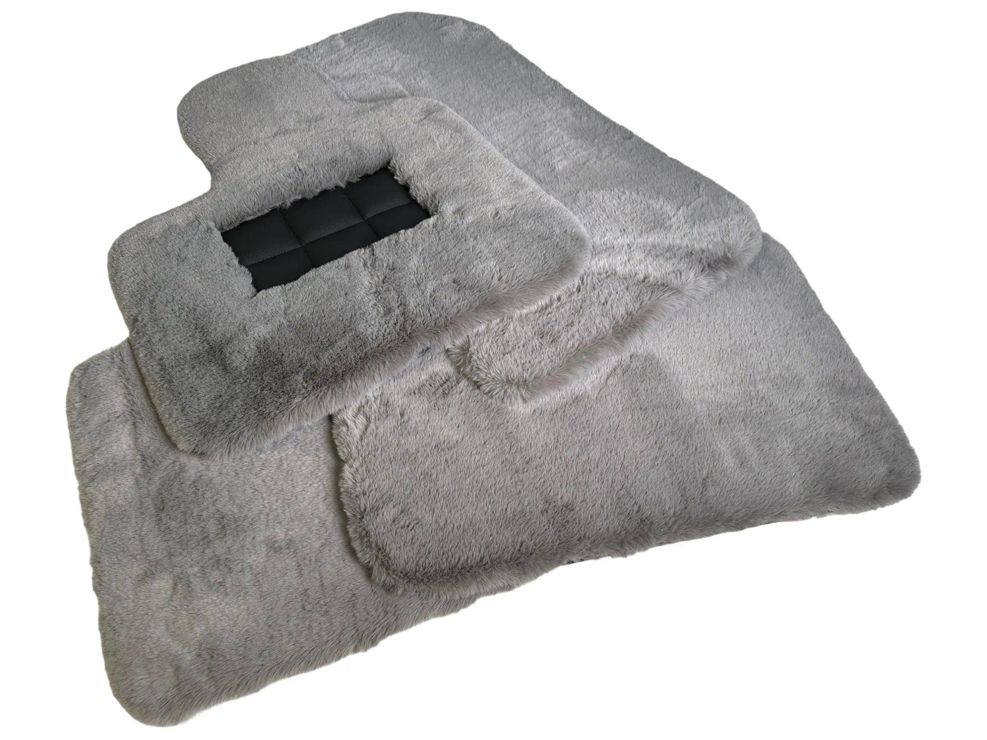 Gray Sheepskin Floor Mats For Bentley Flying Spur (2005-2013) Er56 Design Brand - AutoWin