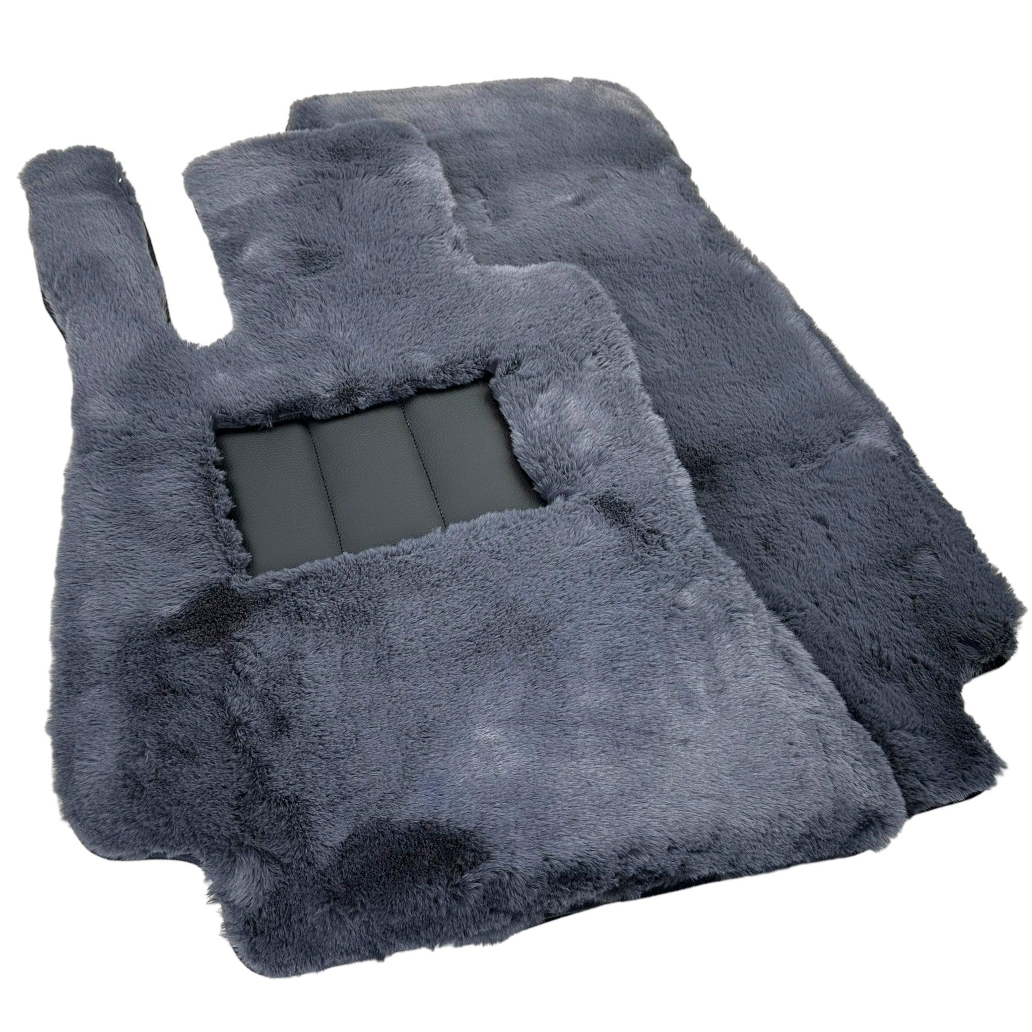 Gray Sheepskin Floor Mats for Mercedes Benz GLC-Class X254 SUV 300e 4Matic (2023-2024) | ER56 Design - AutoWin