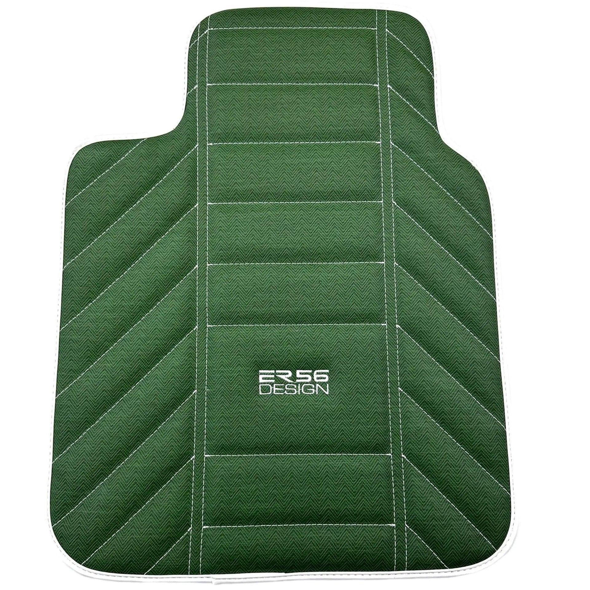 Green Leather Floor Mats For Rolls-Royce Spectre (2023-2024) ER56 Design - AutoWin