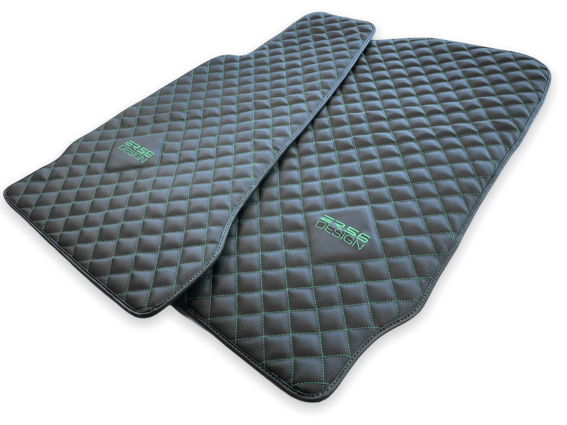 Leather Floor Mats For Aston Martin DB11 (2016–2023) ER56 Design - AutoWin