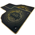 Leather Floor Mats for Lamborghini Aventador with Bitcoin Sewing - AutoWin