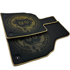 Leather Floor Mats for Lamborghini Aventador with Bitcoin Sewing - AutoWin