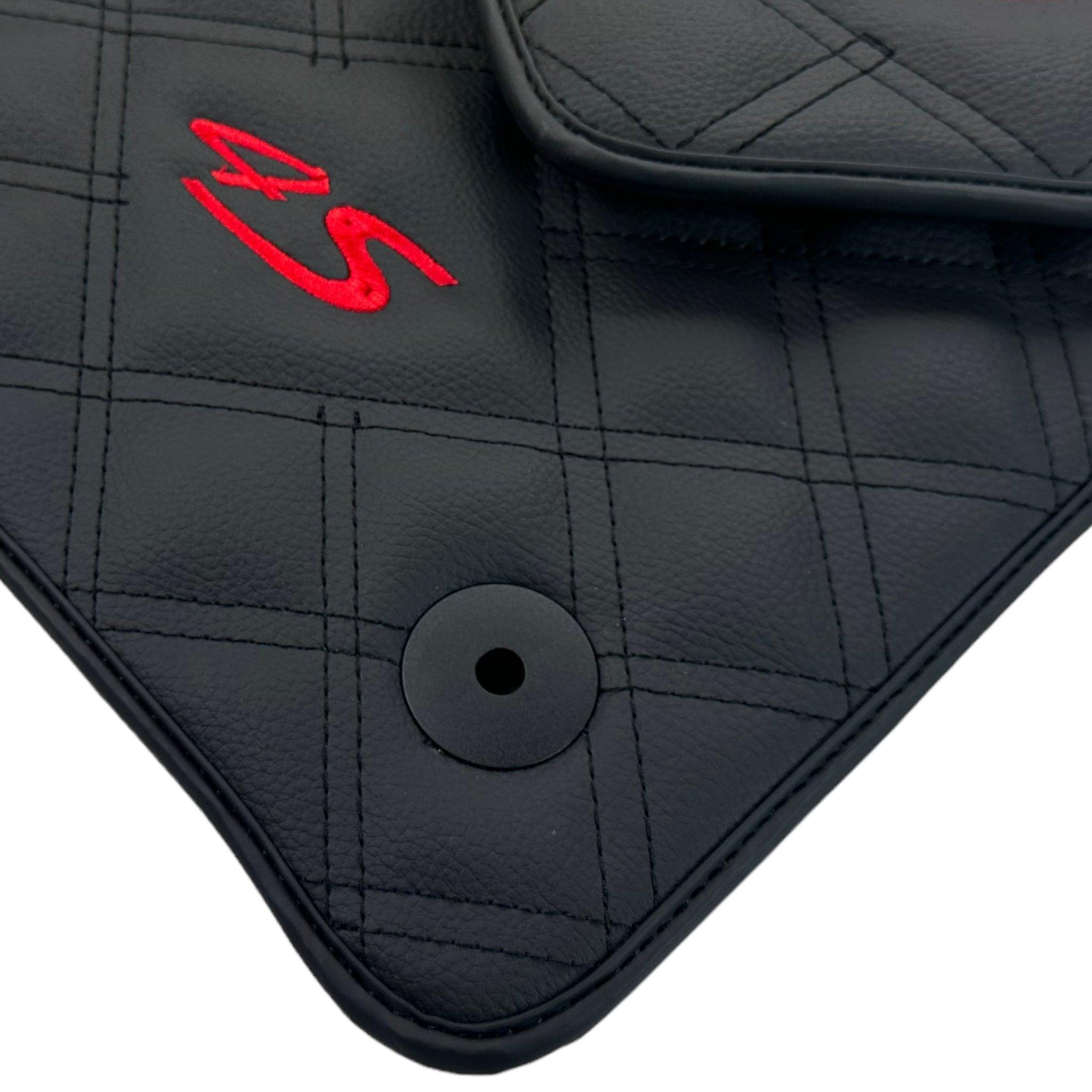 Leather Floor Mats For Porsche Taycan 4S (2019-2023) - AutoWin