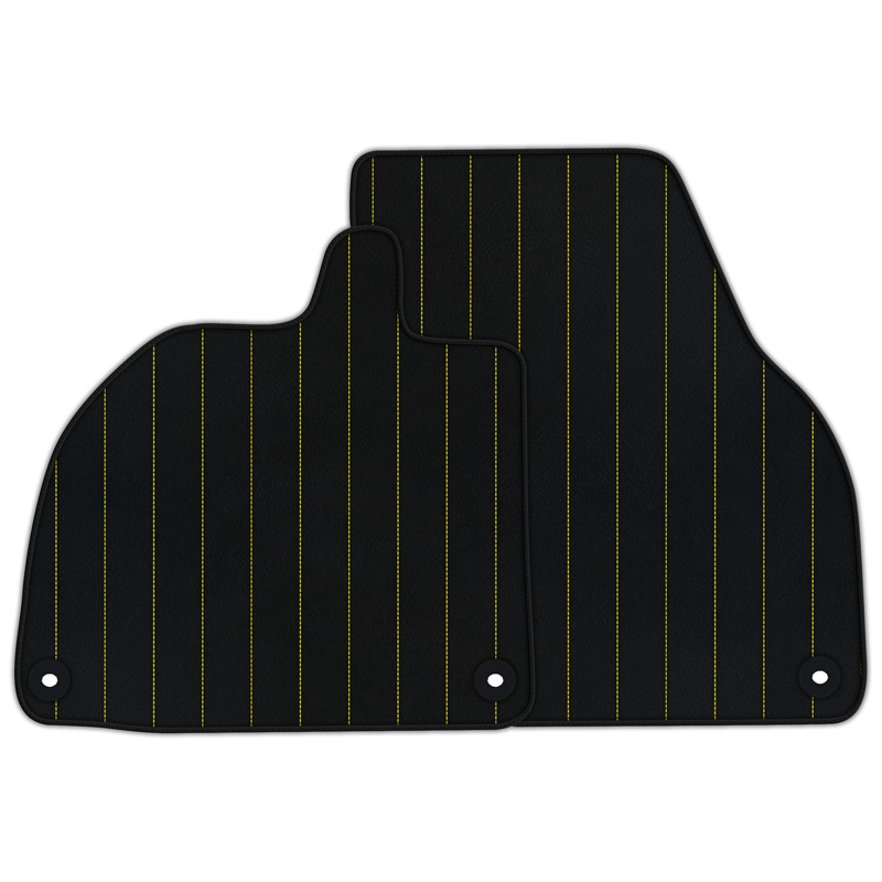Customizable Leather Floor Mats with Line Pattern for Lamborghini Temerario (2025-2026)