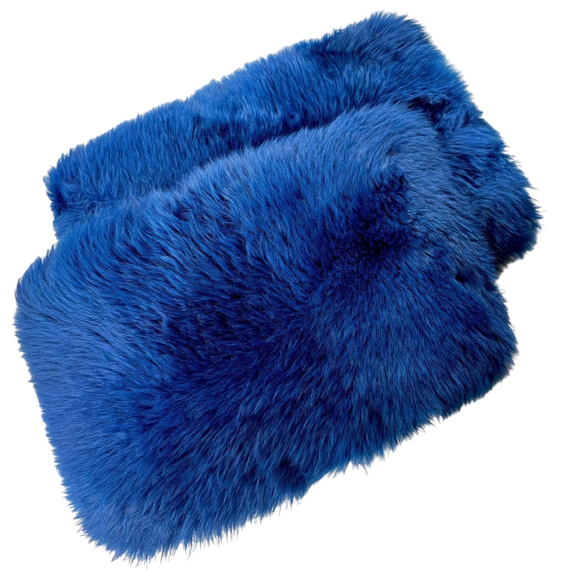 Navy Blue Sheepskin Floor Mats for Rolls Royce Wraith (2013–2023) | ER56 Design - AutoWin