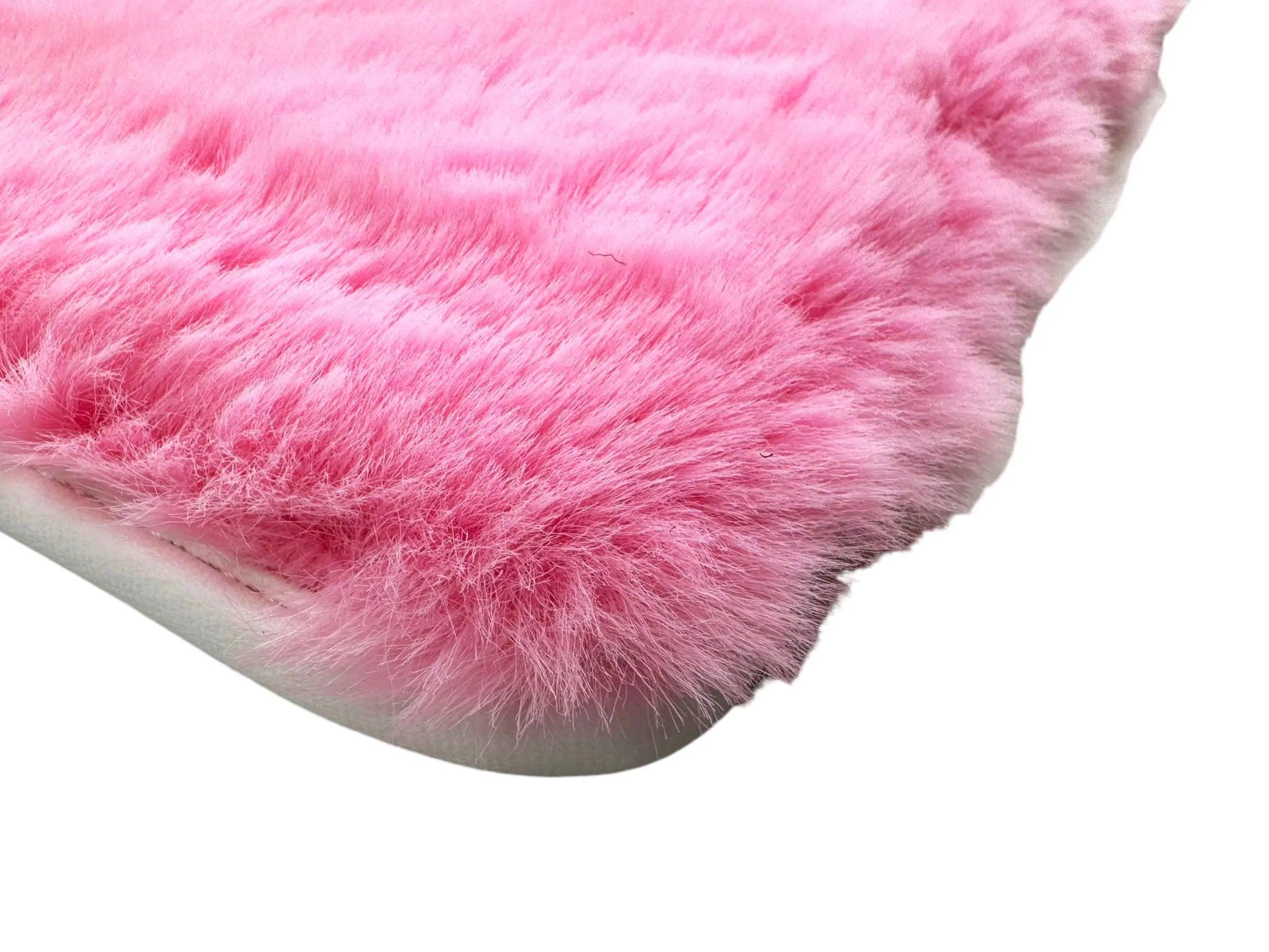 Pink Sheepskin Floor Mats For Rolls Royce Phantom Drophead Coupe 2007–2016 Er56 Design Brand - AutoWin