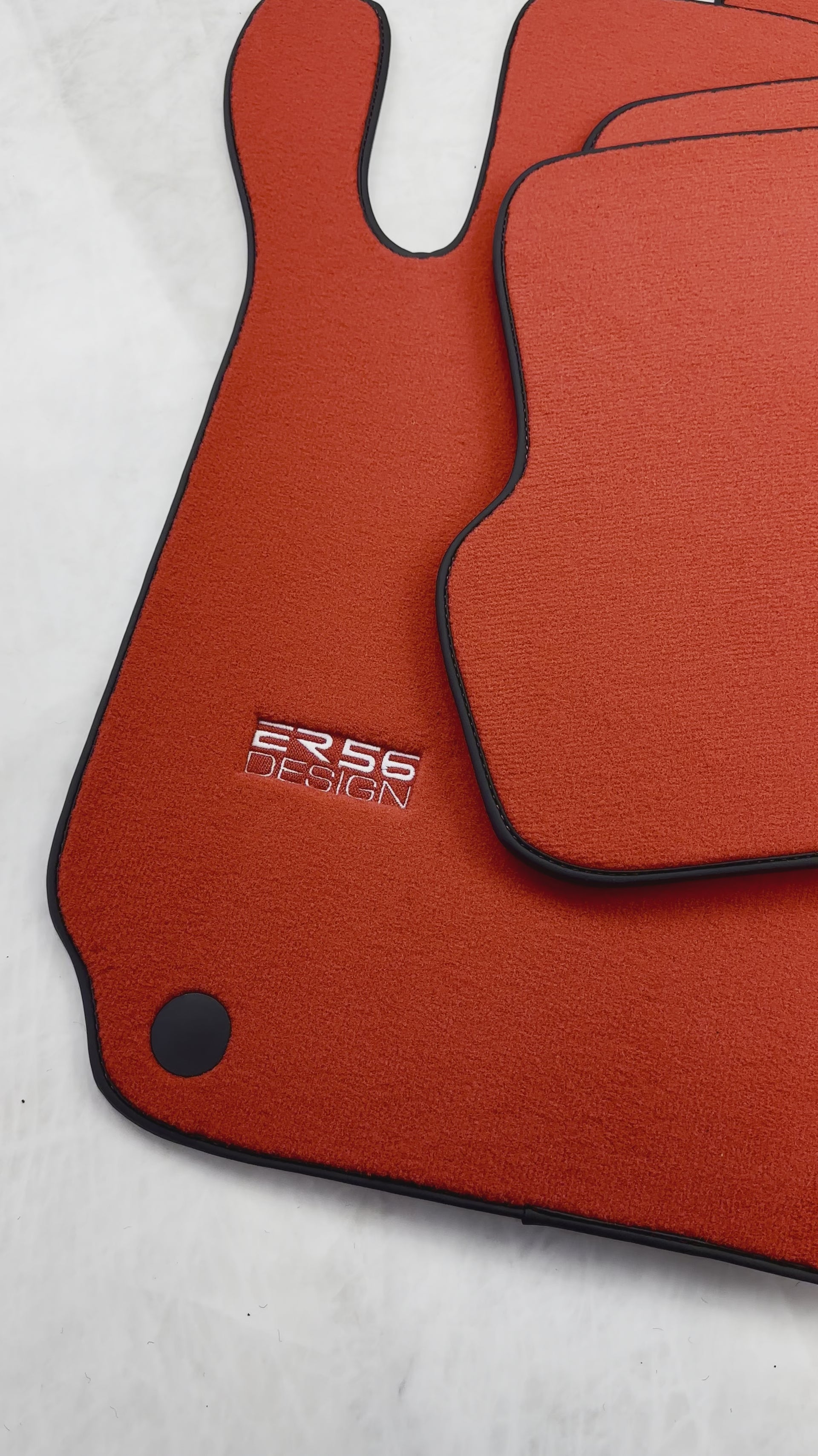 Alfombrillas rojas para automóvil para Mercedes-Benz C-Class W204 (2007-2014) - AutoWin