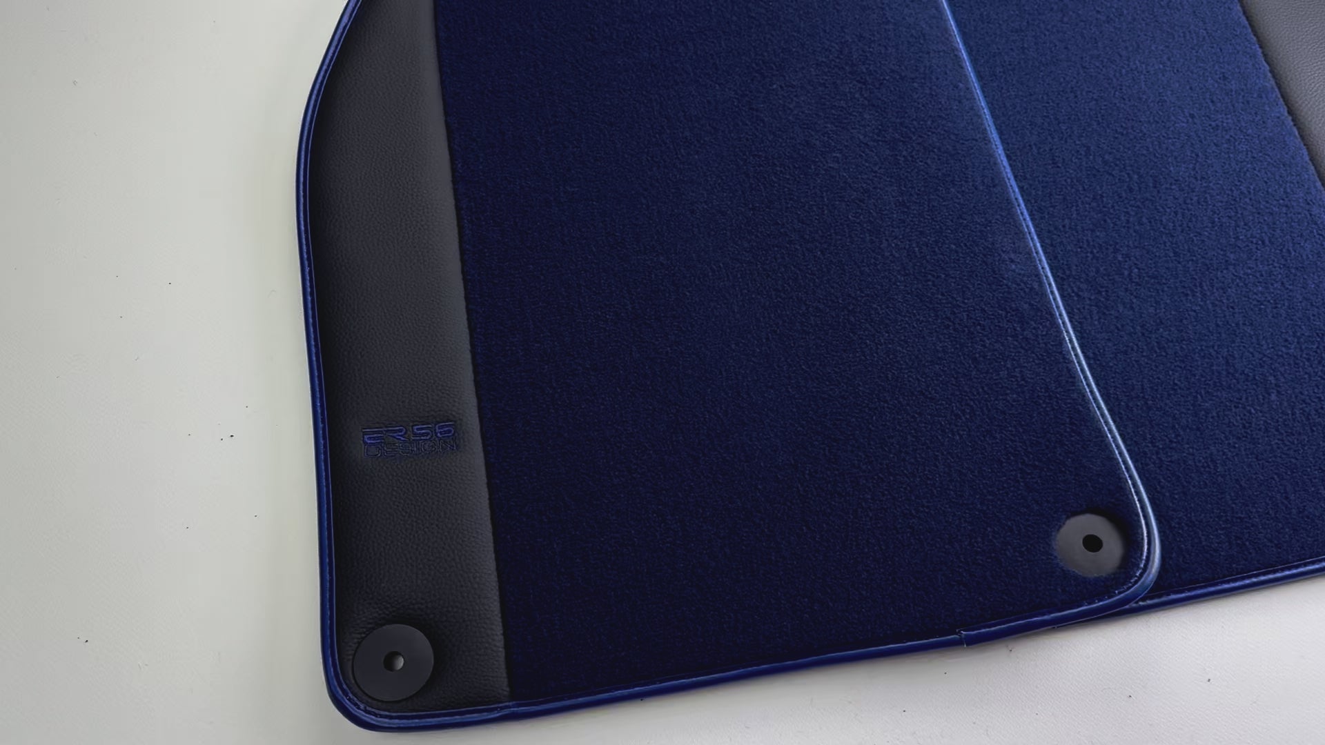 Alfombrillas de coche azul oscuro para Porsche 986 Boxster (1996-2004) con cuero - AutoWin