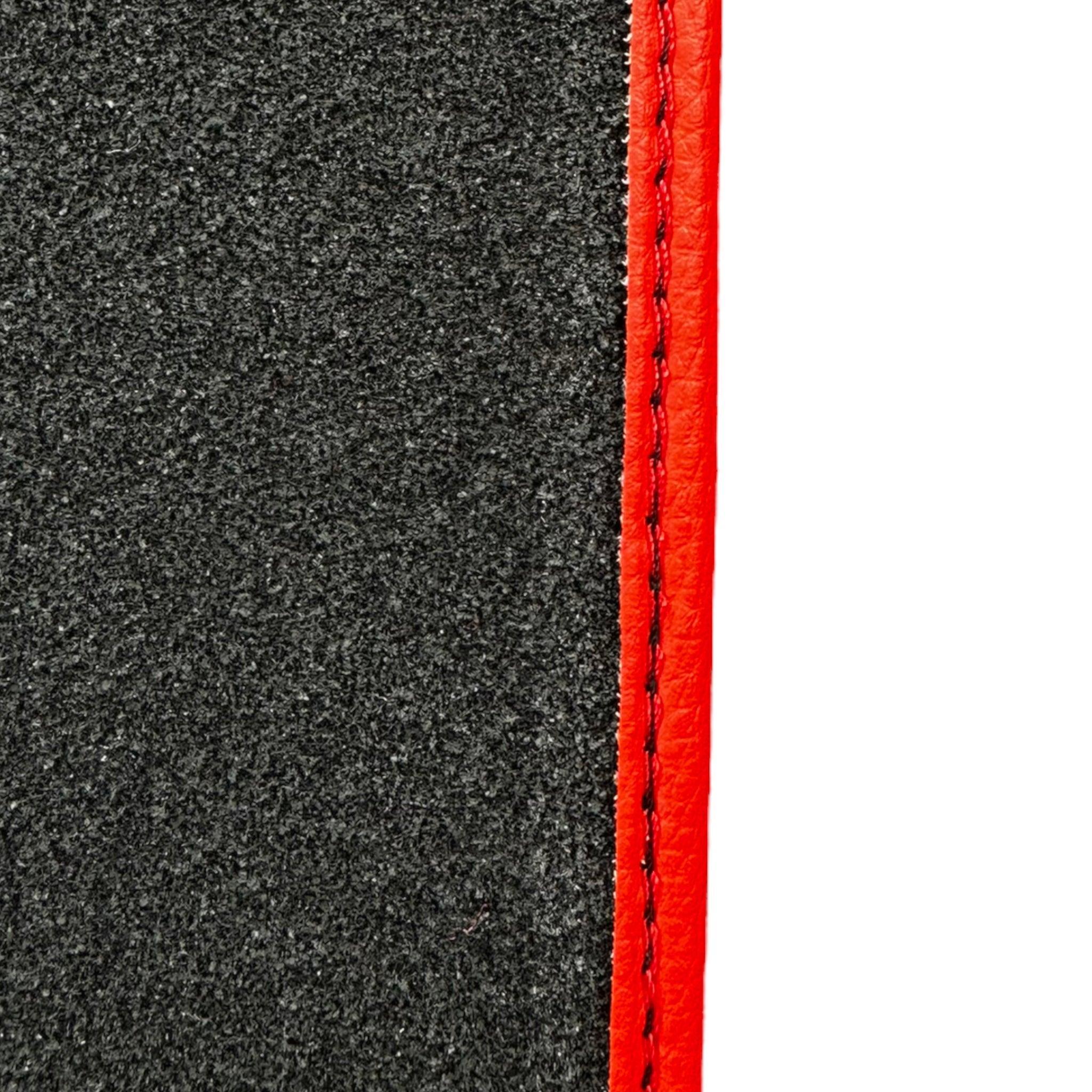 Red Floor Mats For Bentley Bentayga (2015-2023) with Alcantara Leather - AutoWin