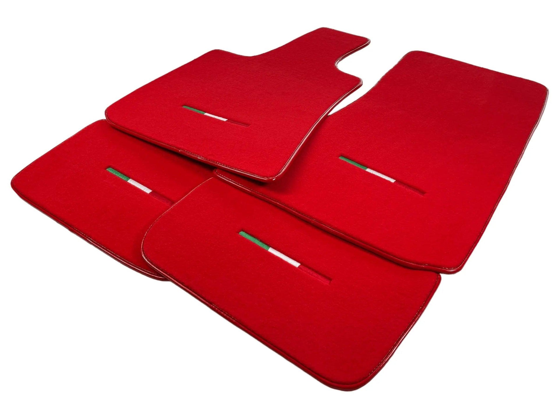 Red Floor Mats For Maserati Levante (2017-2023) Italy Edition - AutoWin