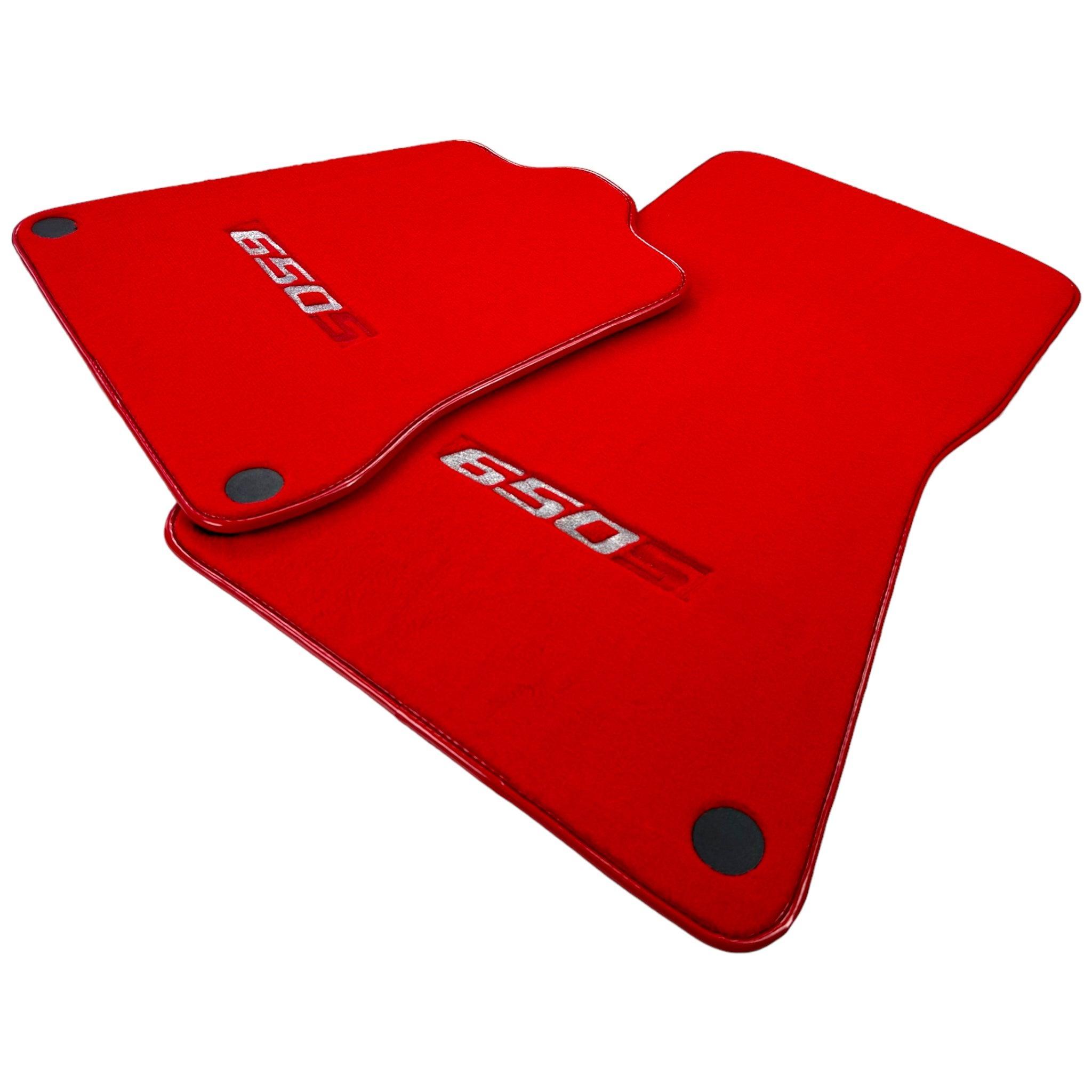 Red Floor Mats For McLaren 650S Tailored - AutoWin
