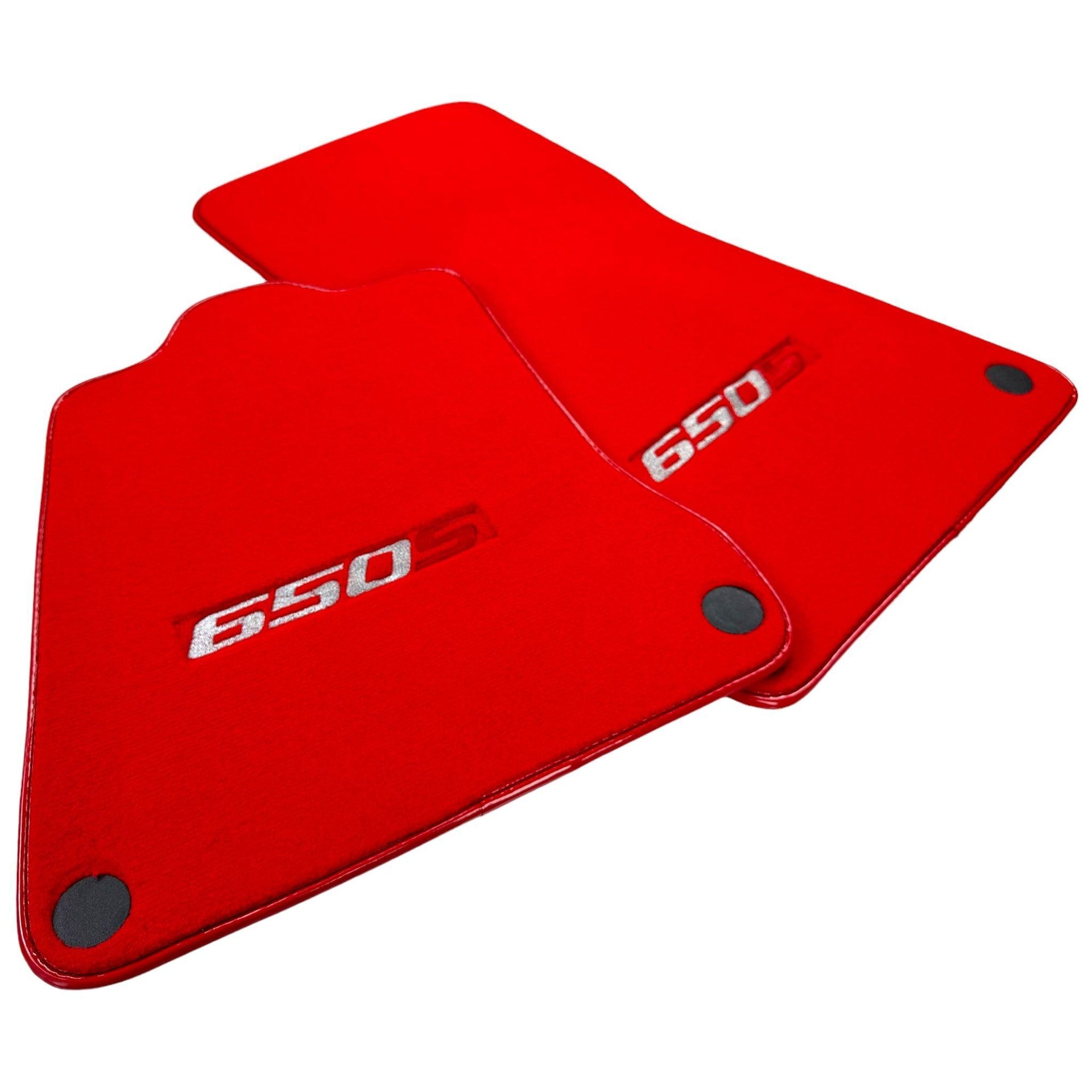 Red Floor Mats For McLaren 650S Tailored - AutoWin