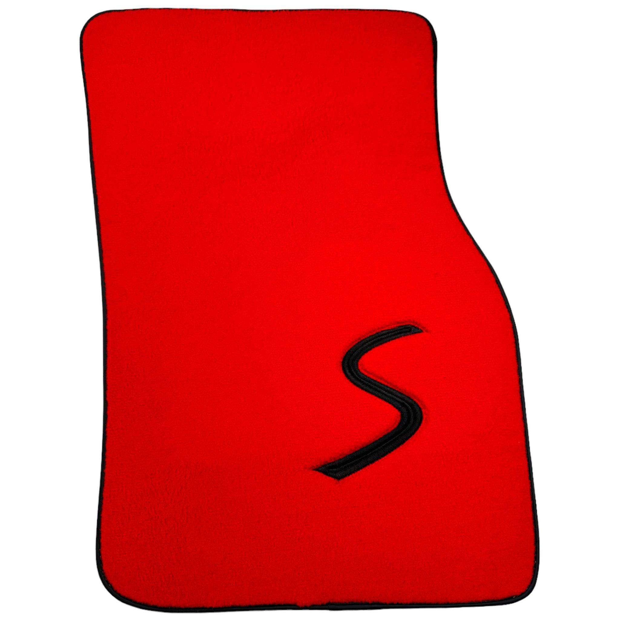 Red Floor Mats for Mini Cooper / One R53 (2001-2007) Cooper S - AutoWin