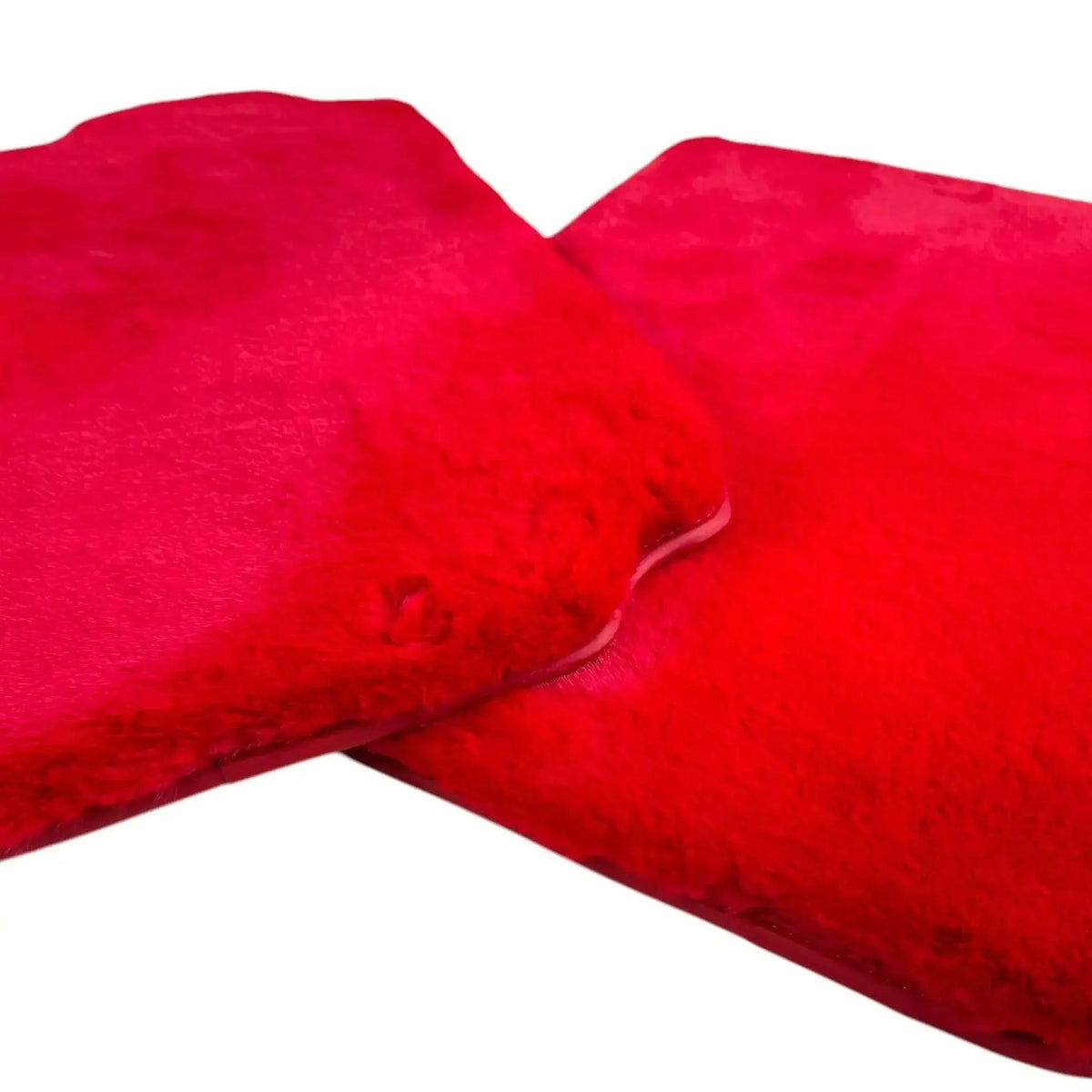 Red Sheepskin Floor Mats for Ferrari 458 GT2 (2012-2015)