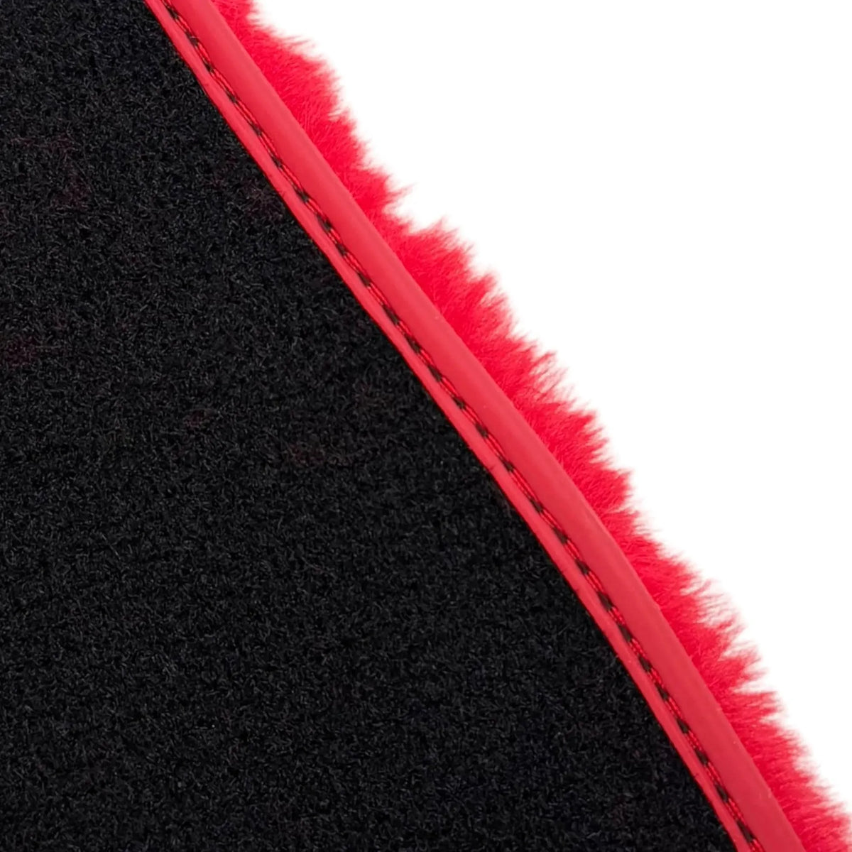 Red Sheepskin Floor Mats for Ferrari 812 Superfast (2019-2023)