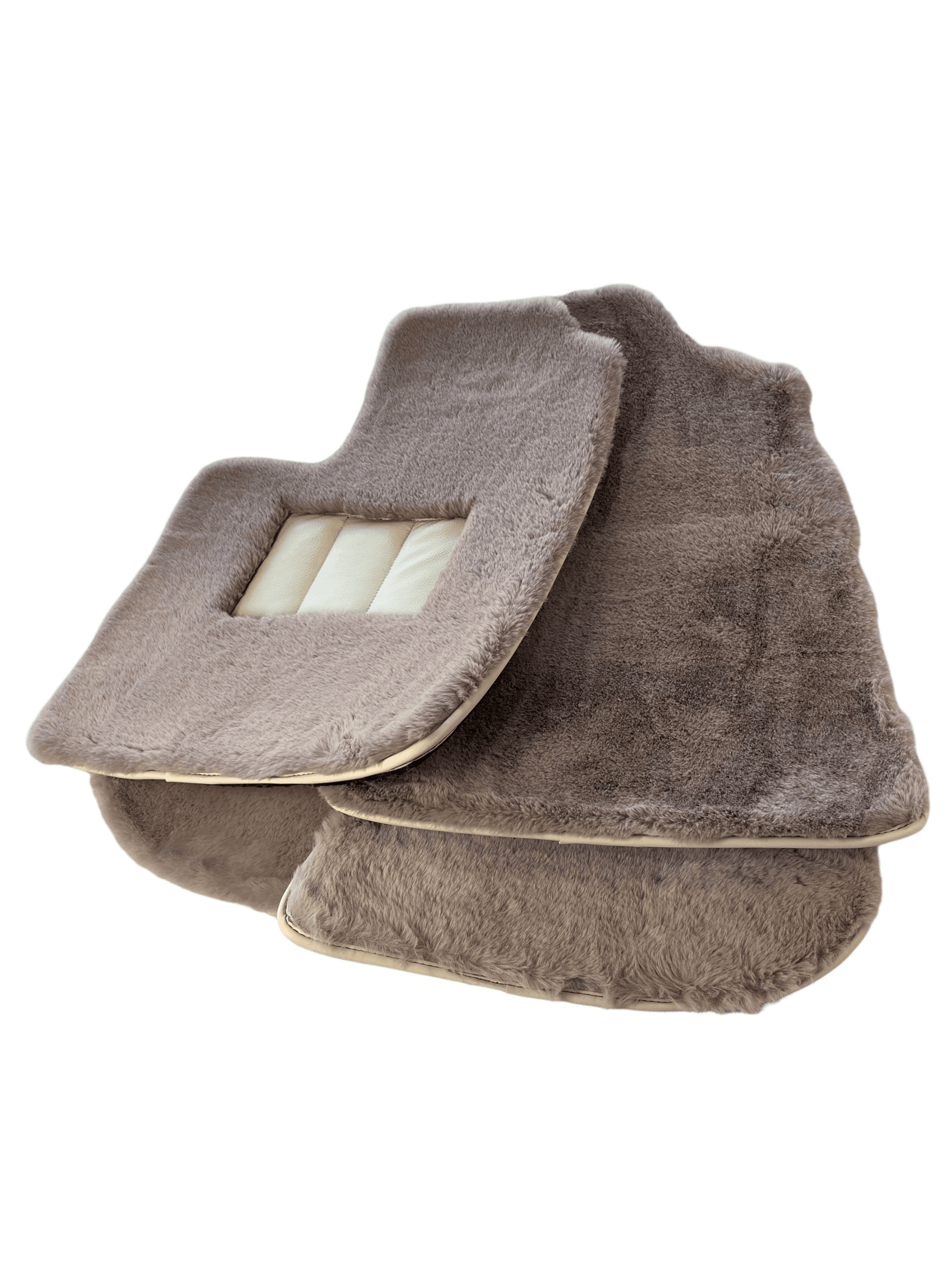 Sheepskin Floor Mats For Bentley Continental GTC (2006–2011) Er56 Design - AutoWin