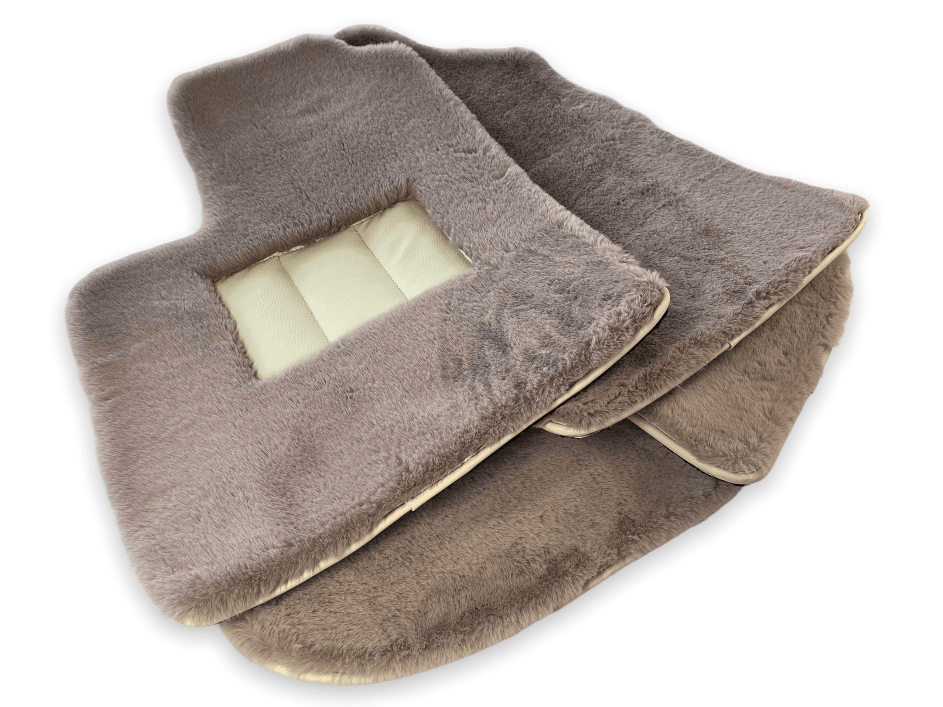 Sheepskin Floor Mats For Bentley Continental GTC (2006–2011) Er56 Design - AutoWin
