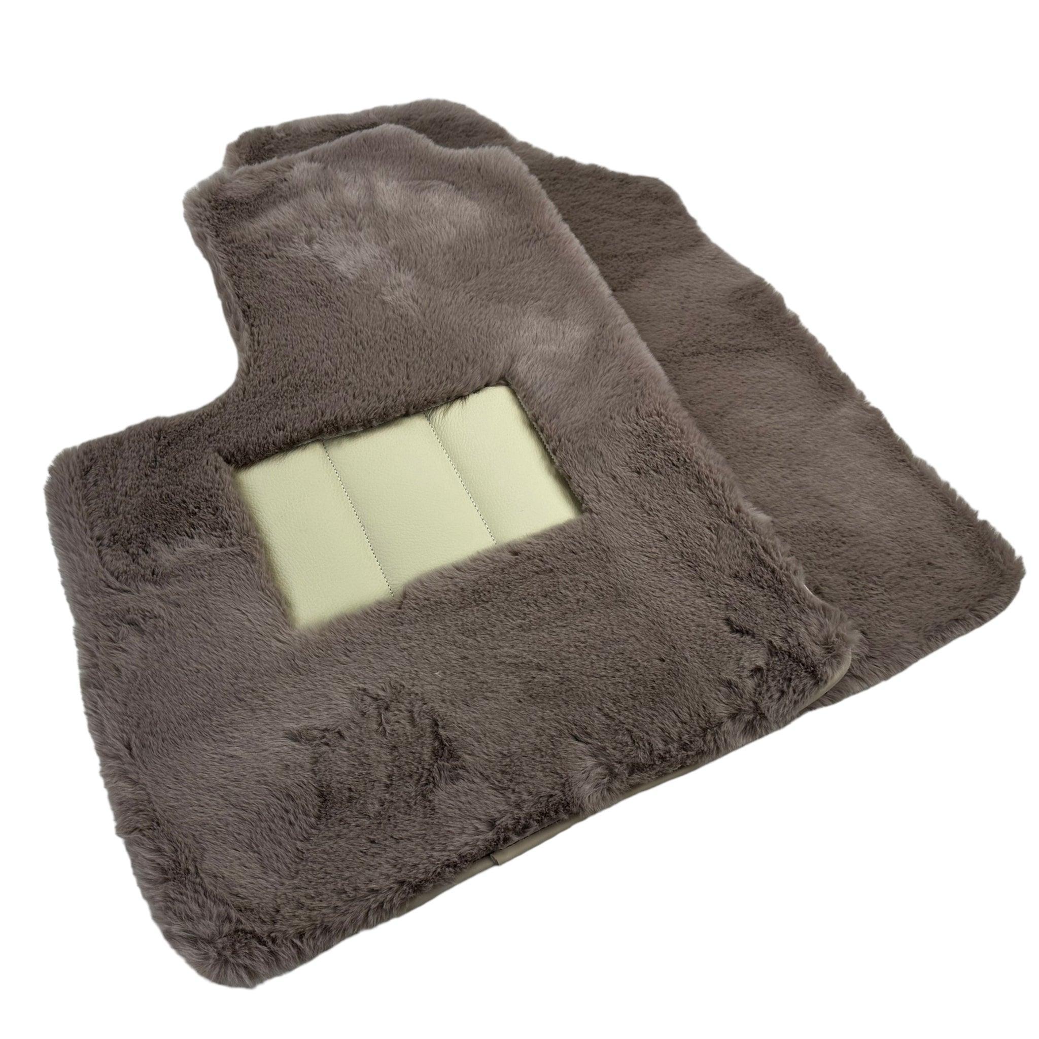 Sheepskin Floor Mats For Bentley Continental GTC (2011-2018) Er56 Design - AutoWin