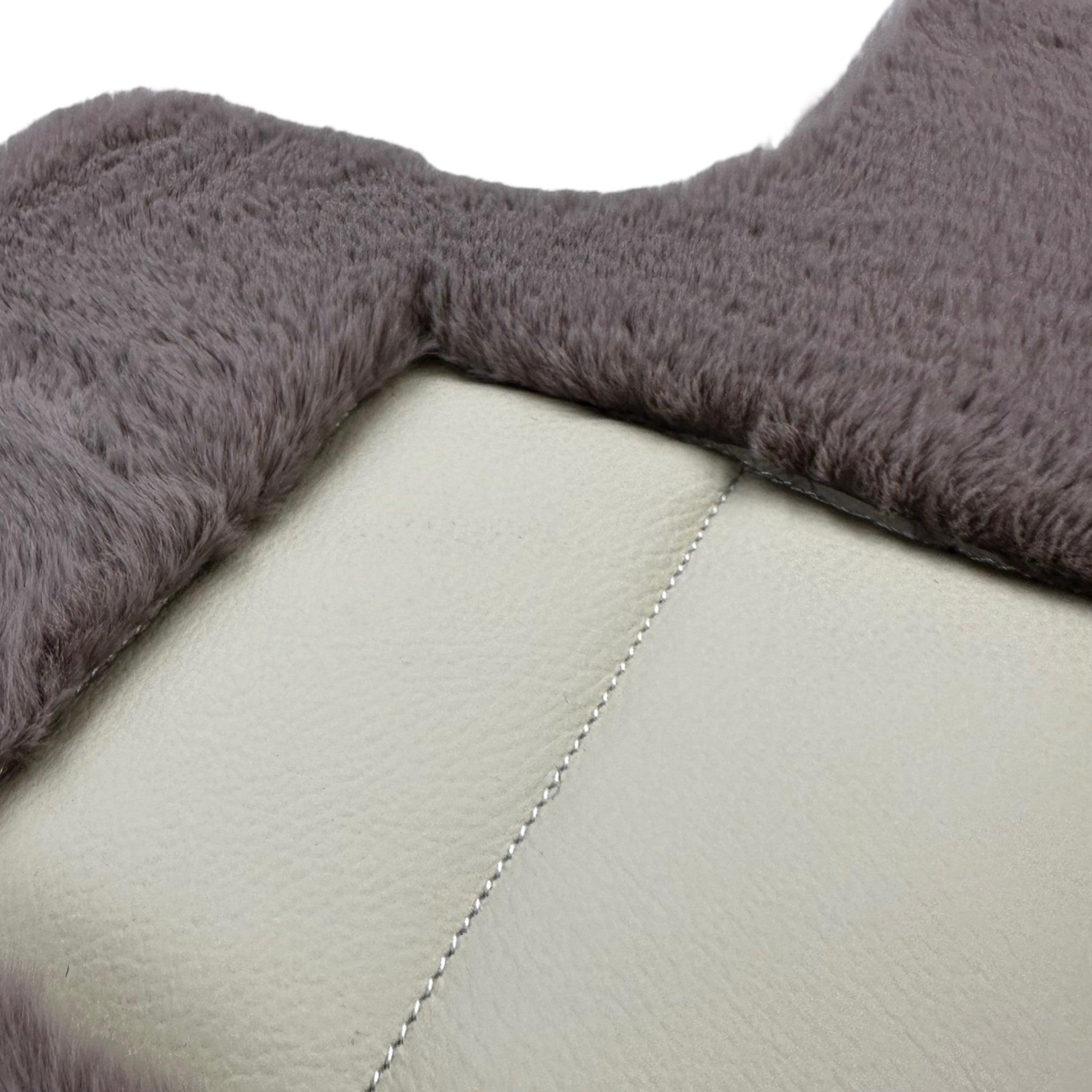 Sheepskin Floor Mats For Bentley Continental GTC (2011-2018) Er56 Design - AutoWin