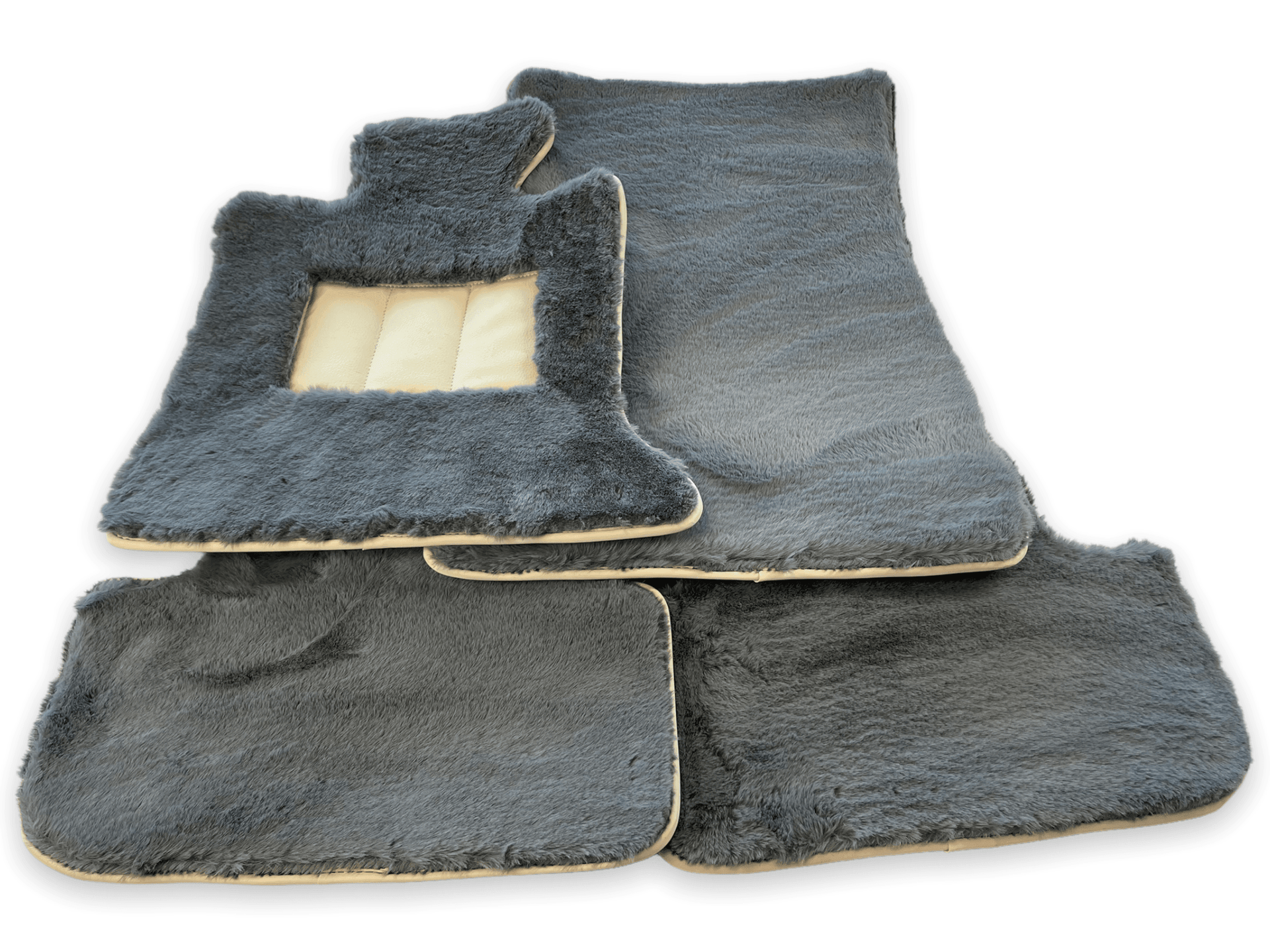 Sheepskin Floor Mats For Rolls Royce Shadow 1965-1977 Er56 Design Brand - AutoWin