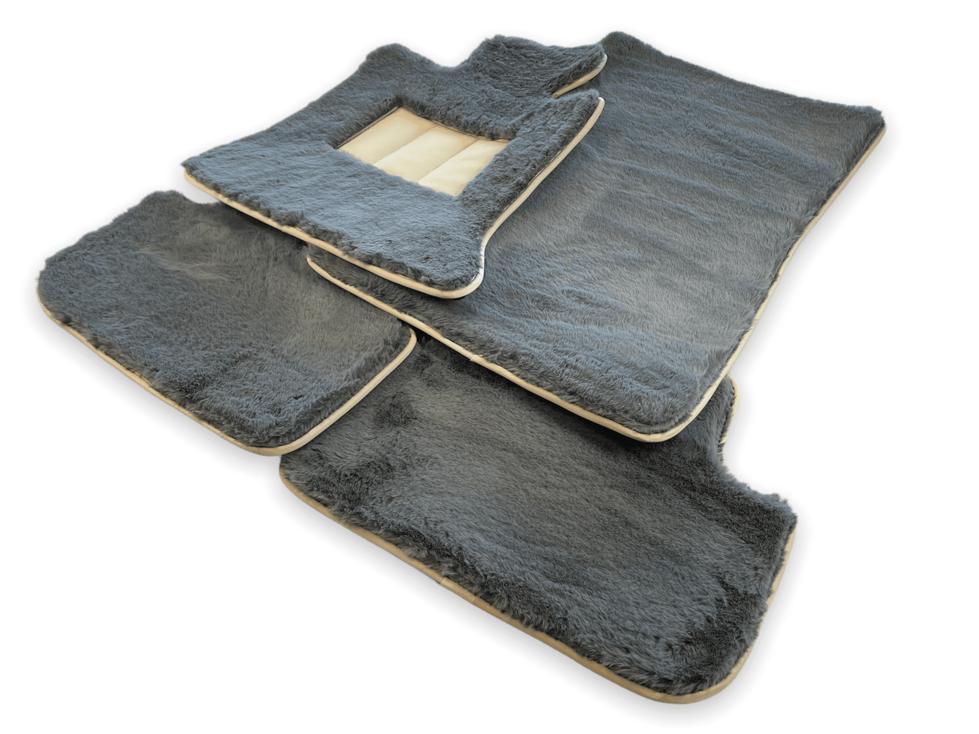 Sheepskin Floor Mats For Rolls Royce Cullinan Rr31 2018-2023 Er56 Design Brand - AutoWin