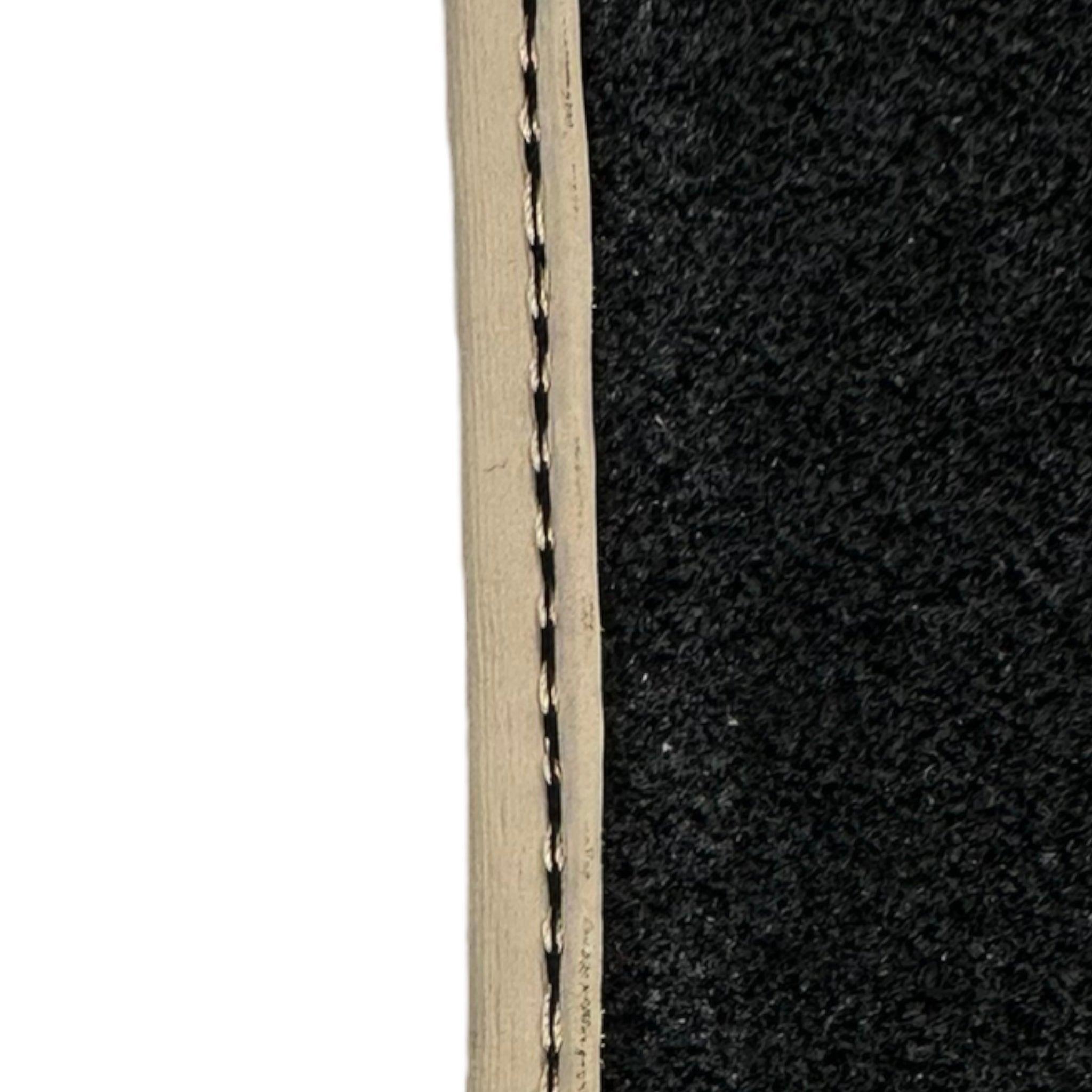 Beige Floor Mats for Bentley Mulsanne (2010-2020) with Leather - AutoWin