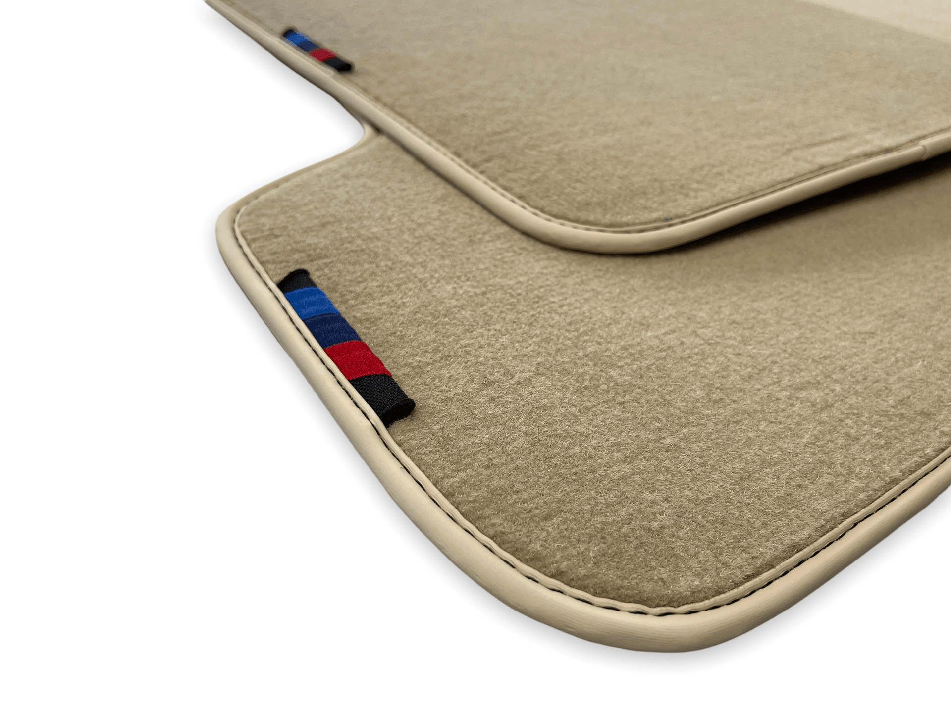 Beige Floor Mats For BMW M4 Series F82 With M Package AutoWin Brand - AutoWin
