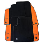 Black Floor Mats for Audi A3 - 3-door Hatchback (2013-2020) With Orange Alcantara | ER56 Design - AutoWin