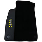 Black Floor Mats for Audi A3 - Convertible (2008-2013) | Fighter Jet Edition - AutoWin