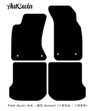 Black Floor Mats for Audi A4 - B5 Avant (1996 - 1999) | Fighter Jet Edition - AutoWin